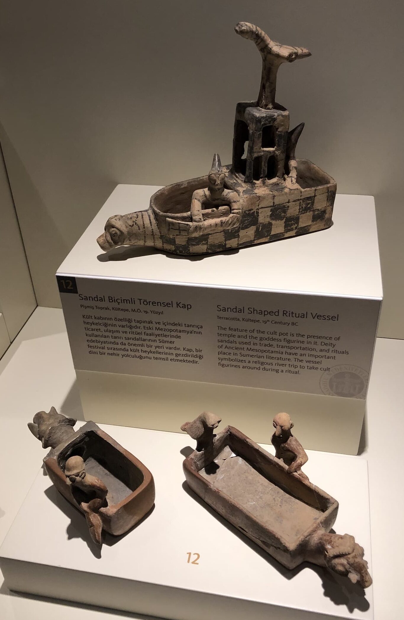 Ritual vessels at the Museum of Anatolian Civilizations in Ankara, Turkey