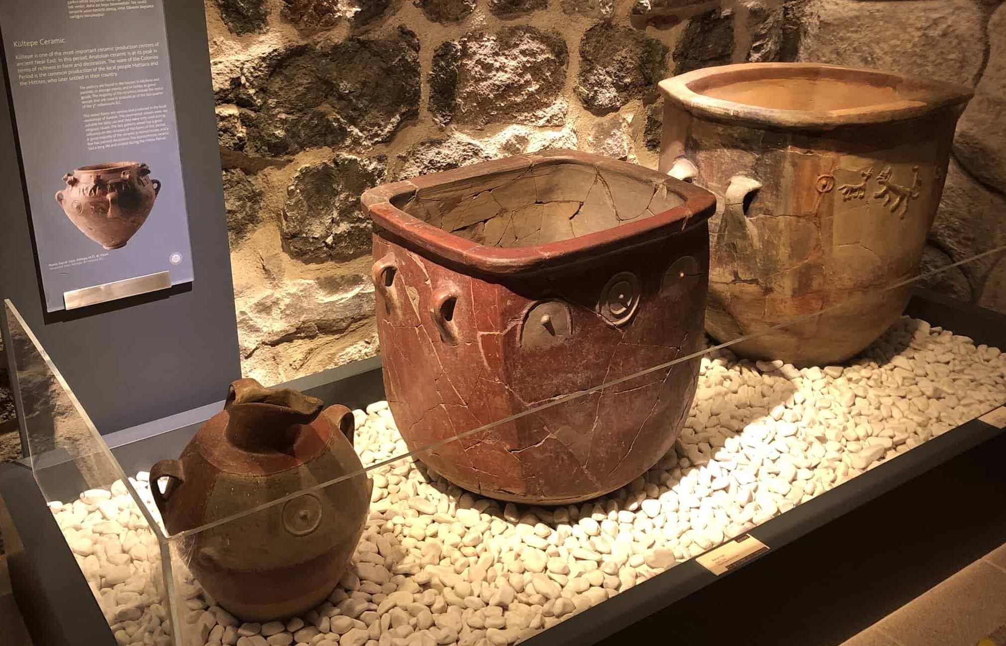 Kültepe ceramics at the Museum of Anatolian Civilizations in Ankara, Turkey