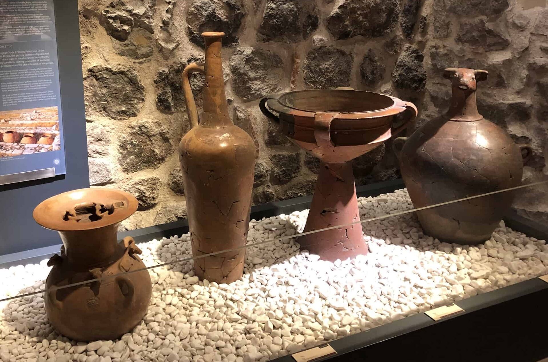 Hittite ceramics at the Museum of Anatolian Civilizations in Ankara, Turkey