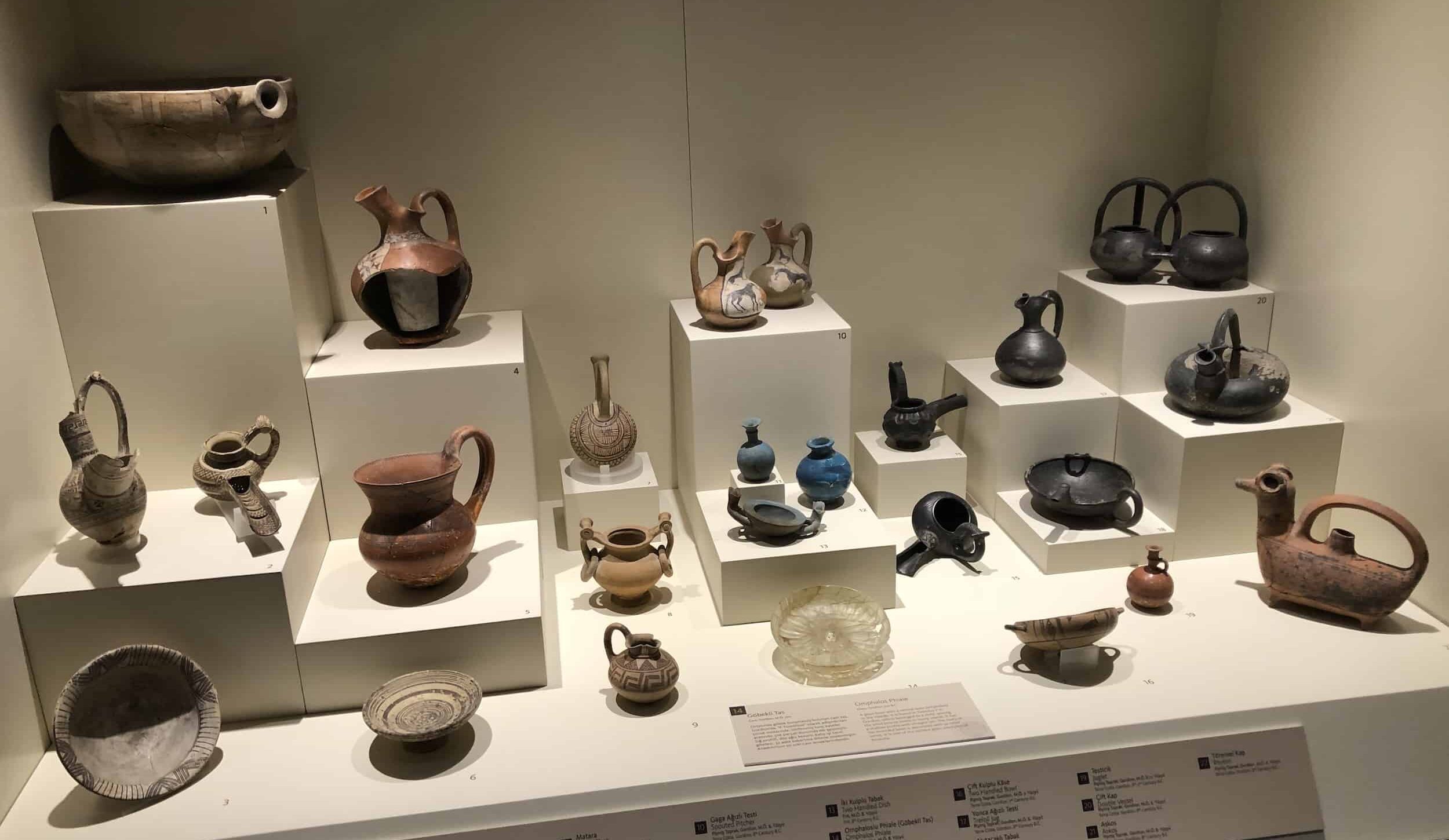 Artifacts from the Phrygian period at the Museum of Anatolian Civilizations in Ankara, Turkey