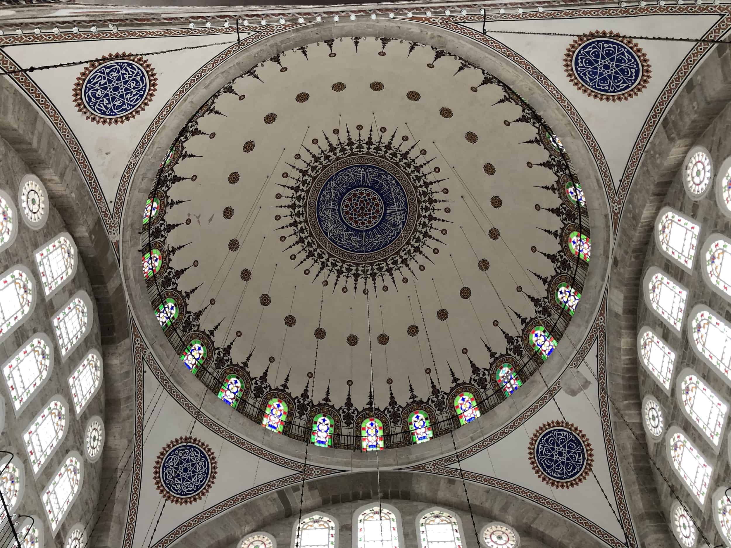 Dome at the Mihrimah Sultan Mosque in Edirnekapı, Istanbul, Turkey