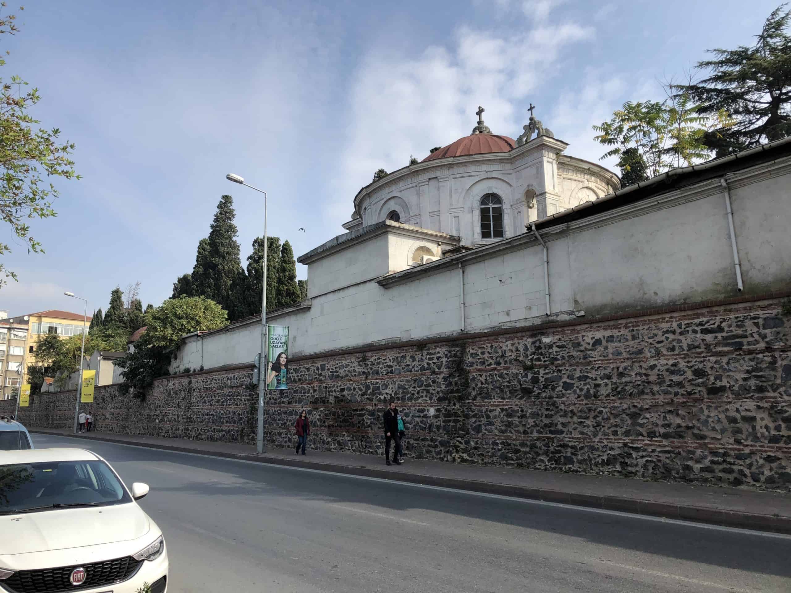 Wall of the Feriköy Roman Catholic Cemetery along Abide-i Hürriyet Street