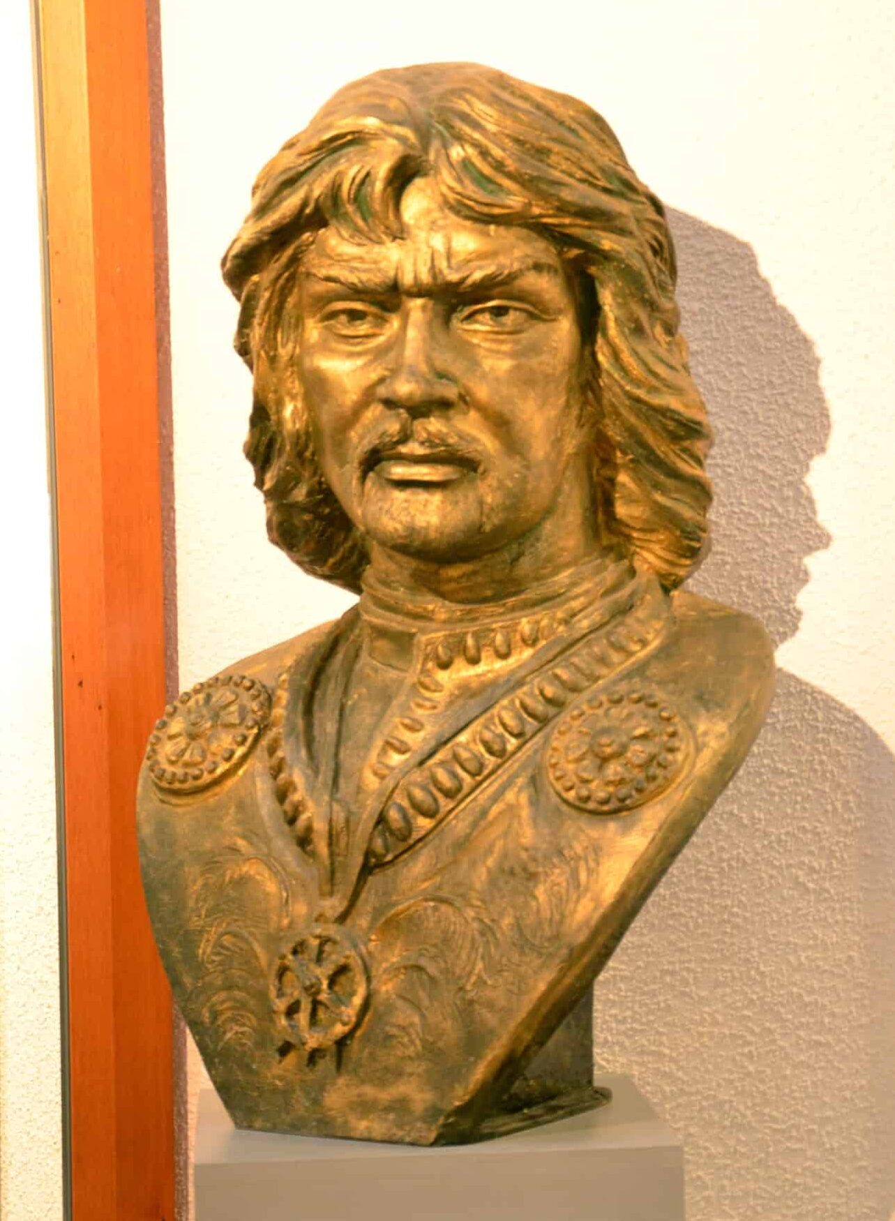Bust of Attila the Hun at the Harbiye Military Museum in Istanbul, Turkey