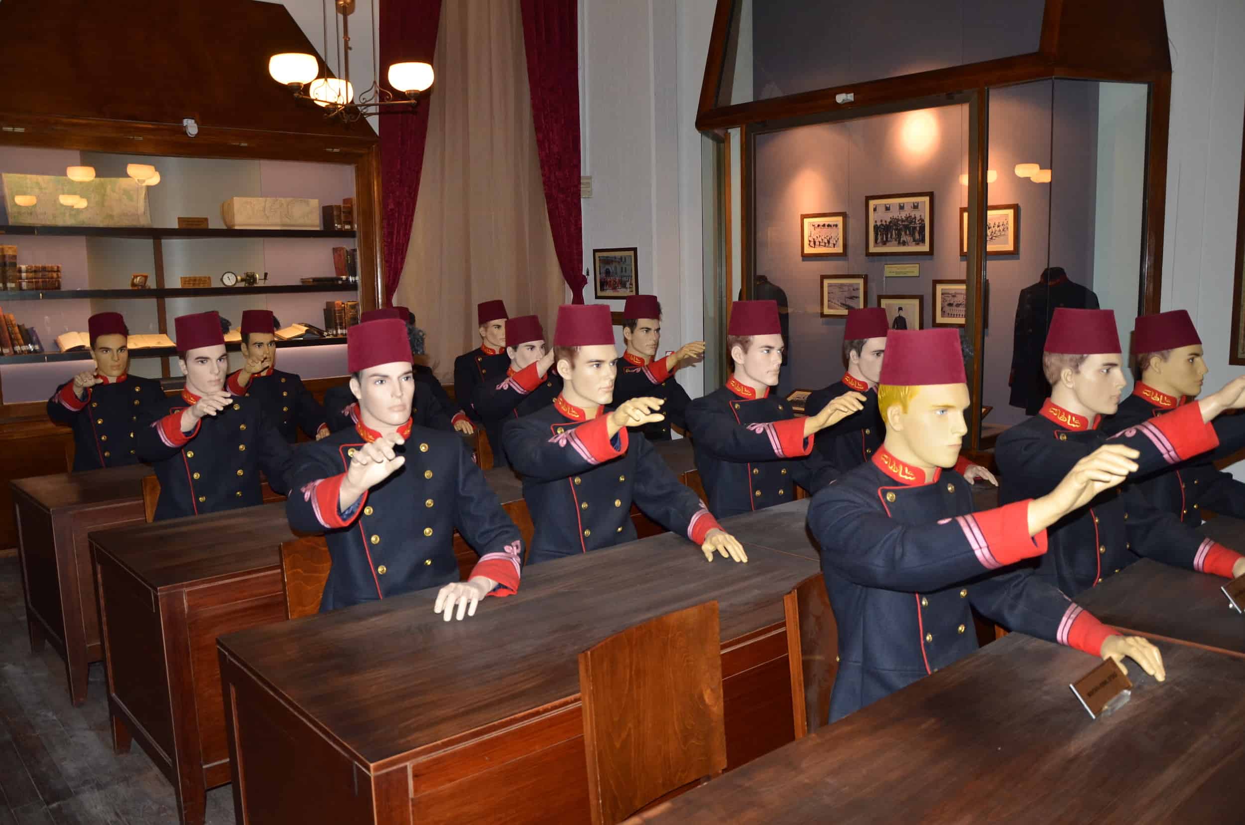 Atatürk's classroom at the Harbiye Military Museum in Istanbul, Turkey