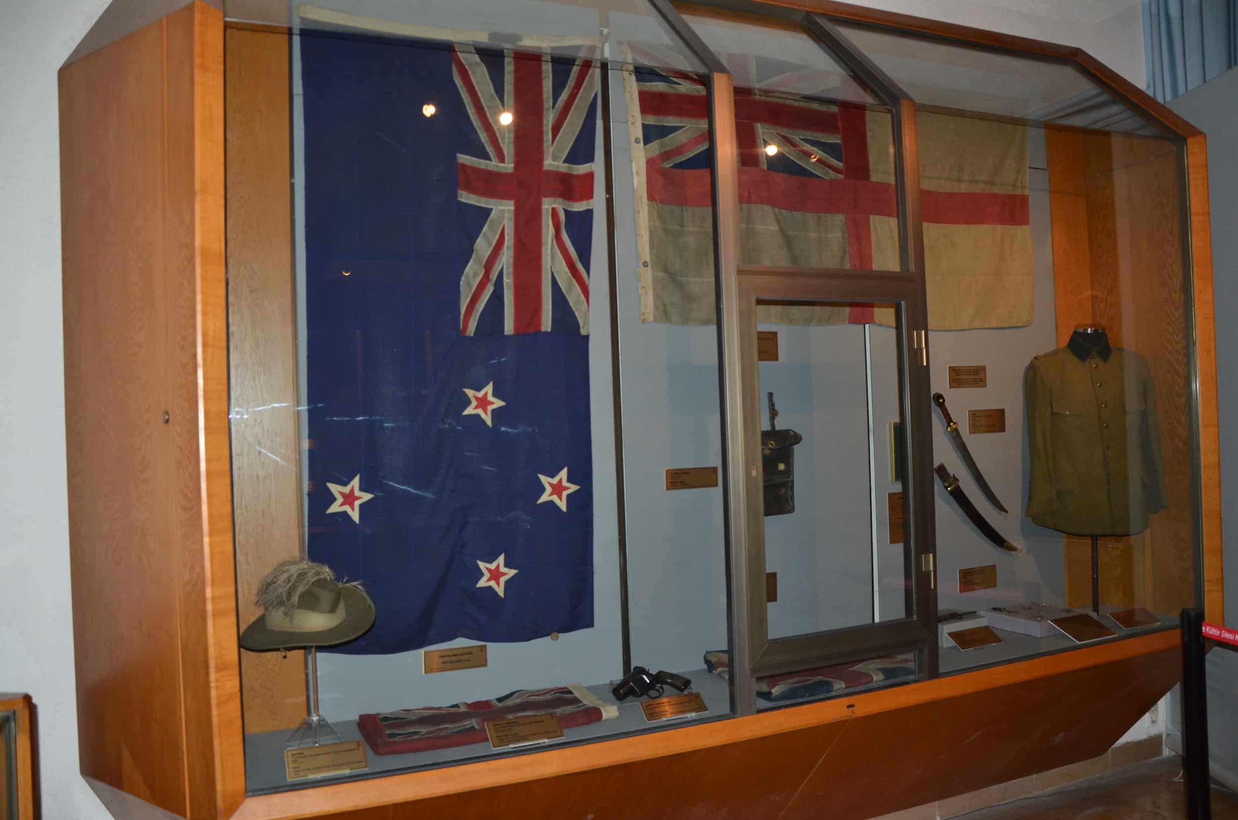 Items from the Gallipoli Campaign at the Harbiye Military Museum in Istanbul, Turkey