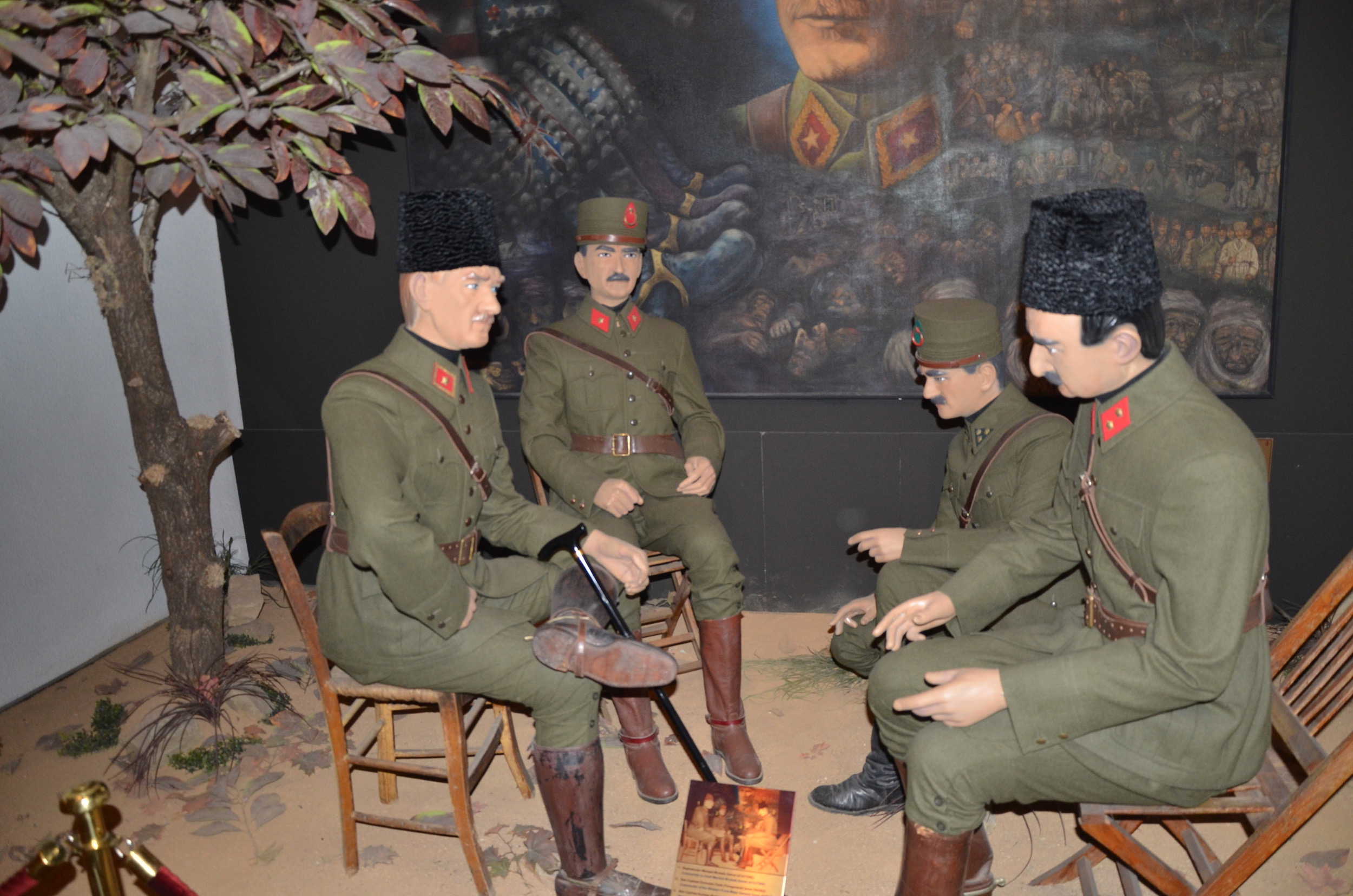 Atatürk meeting with his men