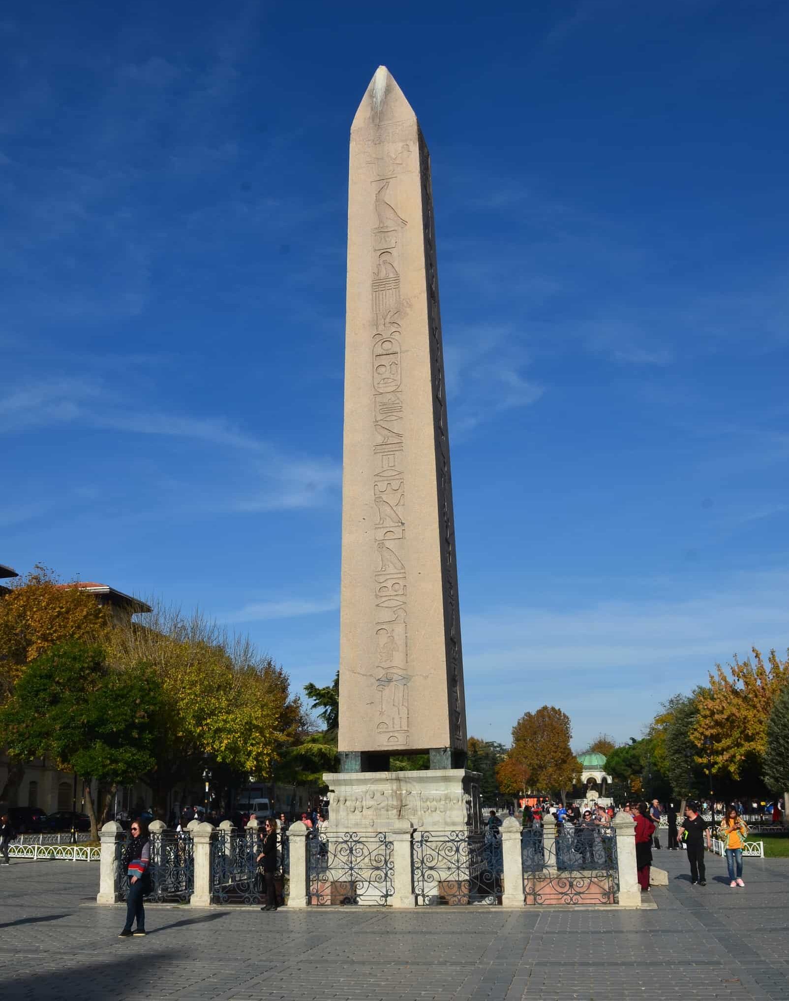 Obelisk of Thutmose III on the Hippodrome in Sultanahmet, Istanbul, Turkey