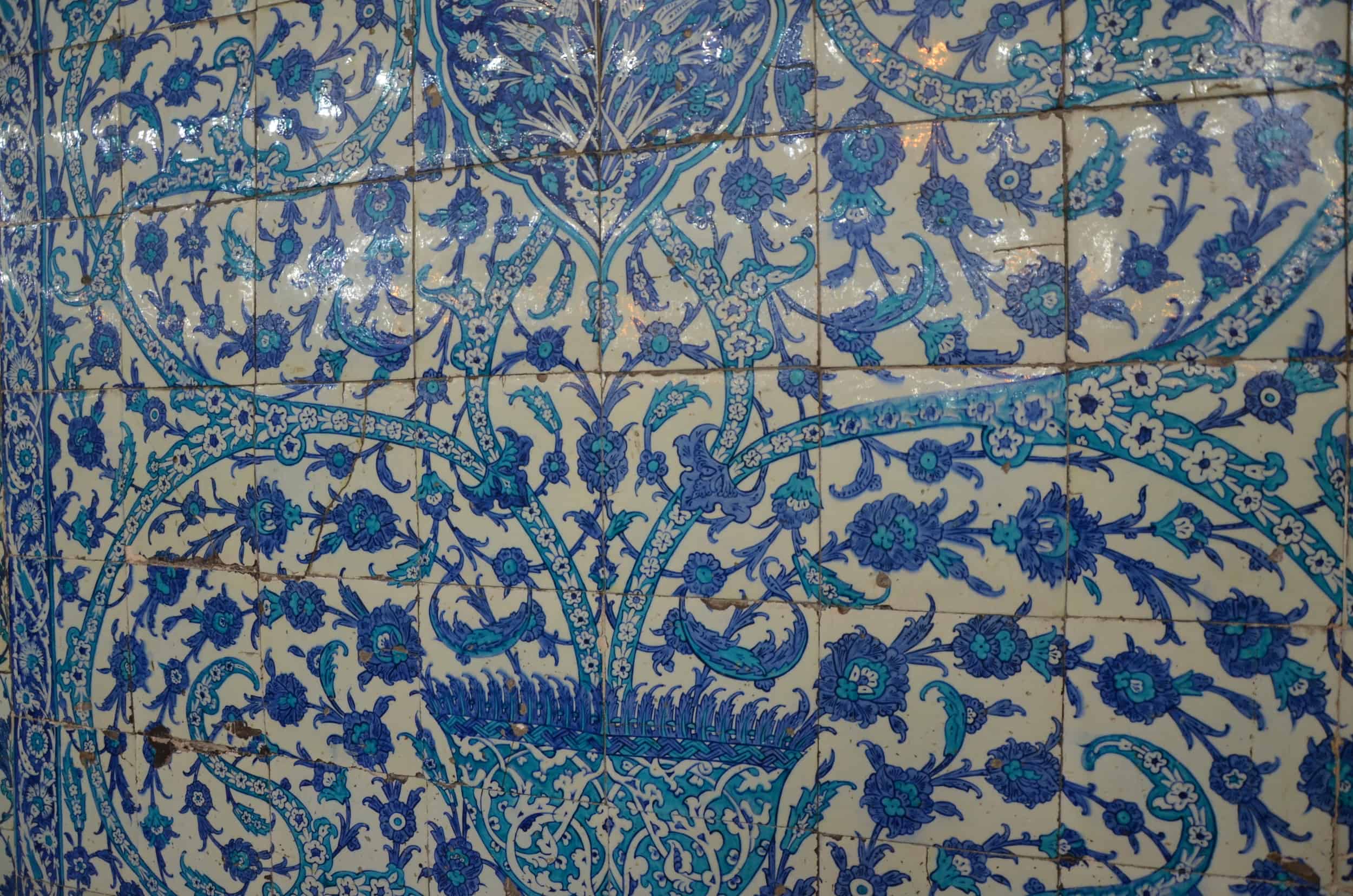 Iznik tiles at the tomb of Turhan Hatice Sultan