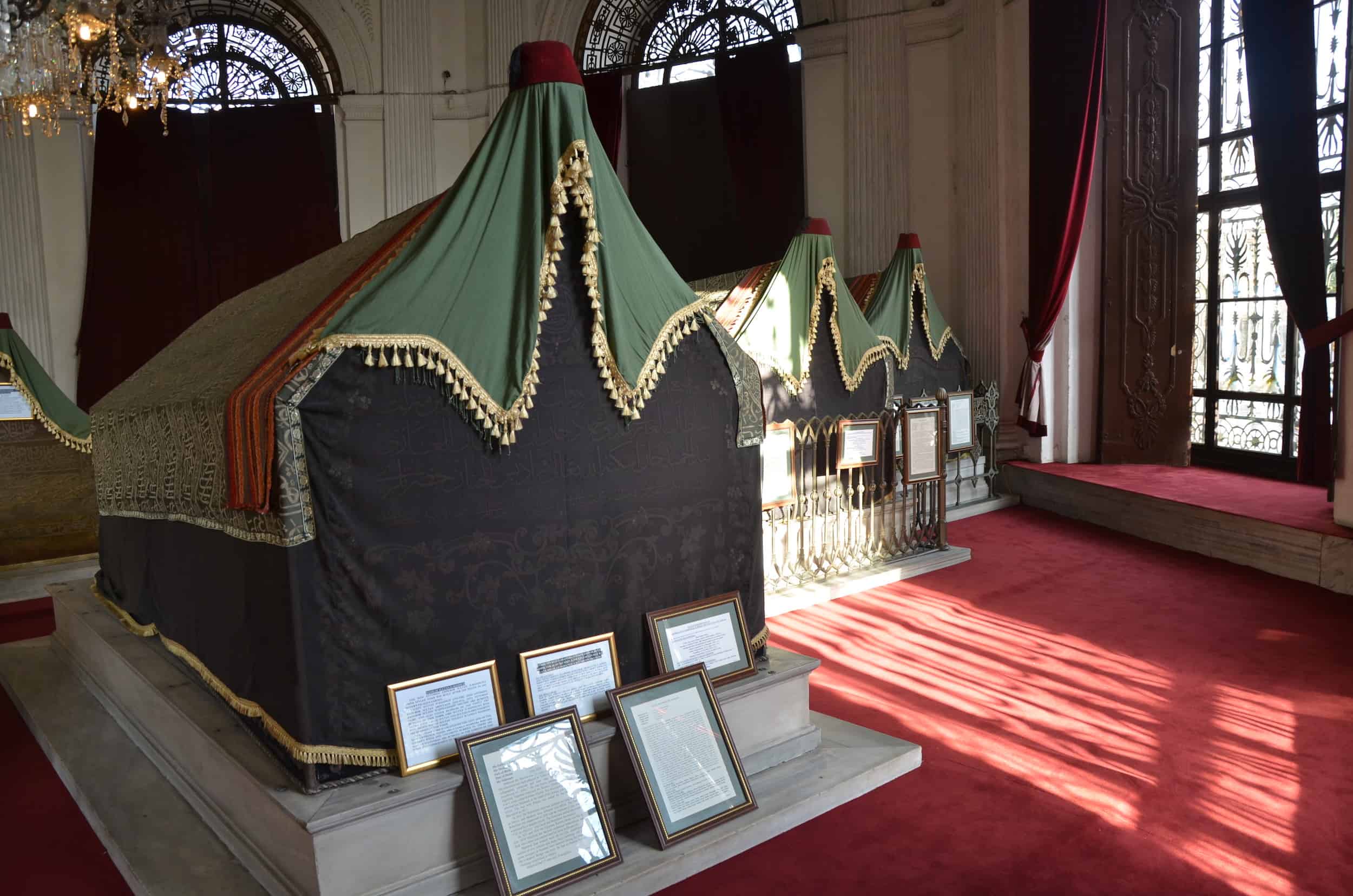 Sarcophagi of three Ottoman Sultans