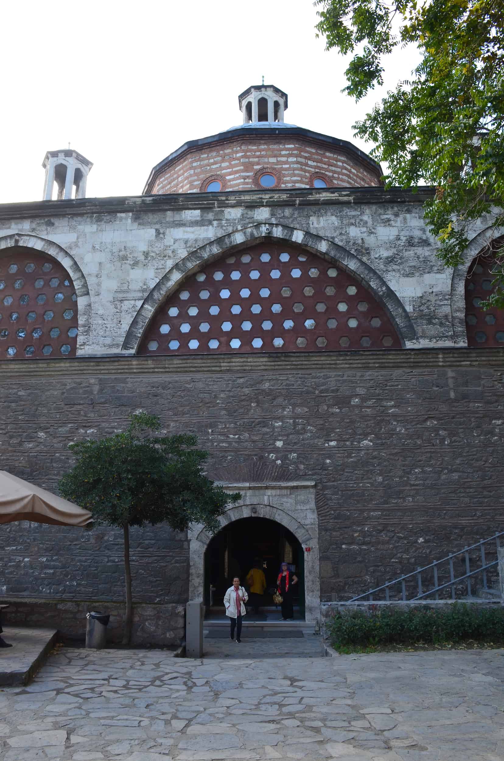 Entrance to the Five Domes gallery at Tophane-i Amire Culture and Art Center in Tophane, Istanbul, Turkey