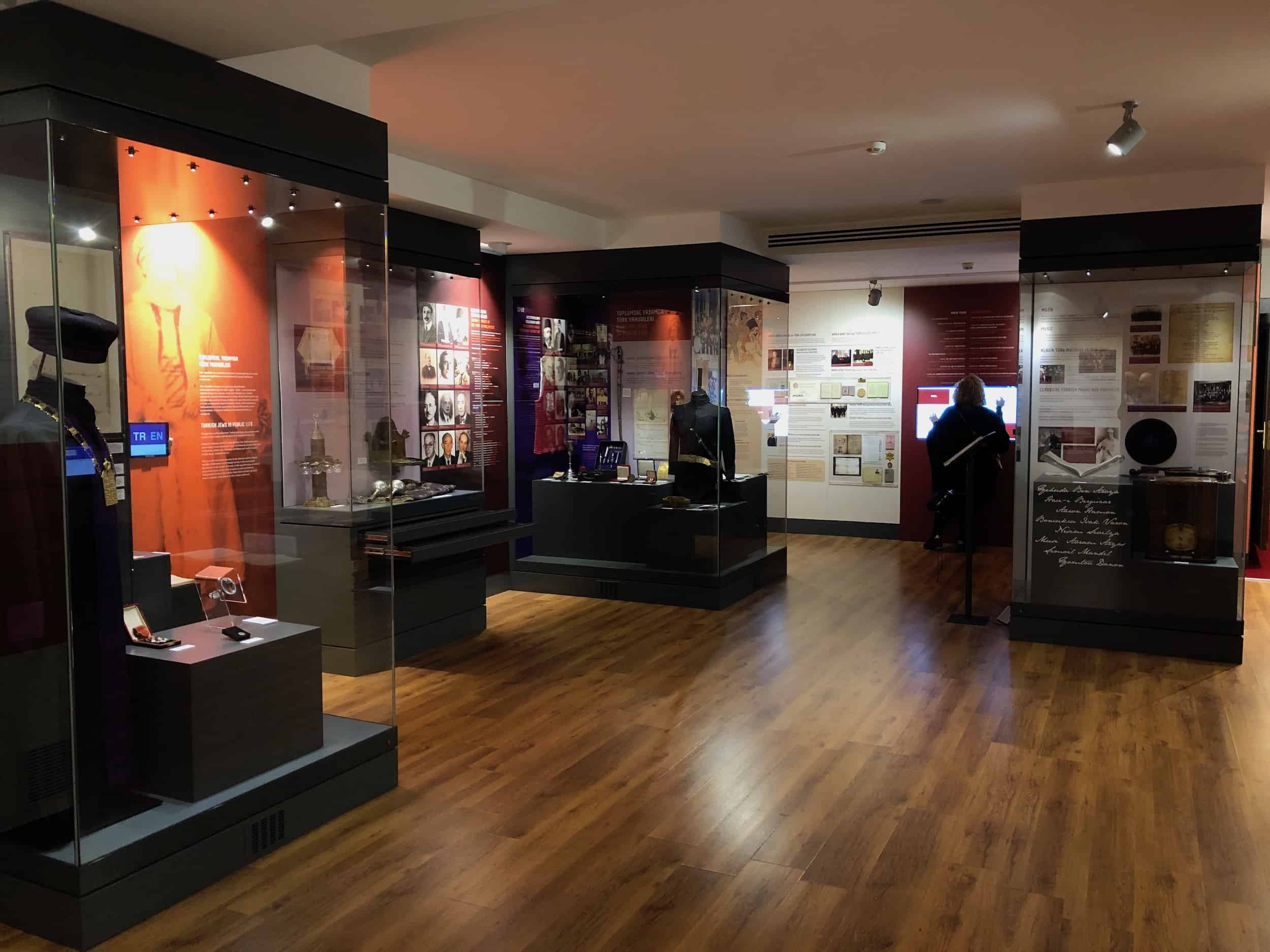 First floor at the Museum of Turkish Jews in Galata, Istanbul, Turkey