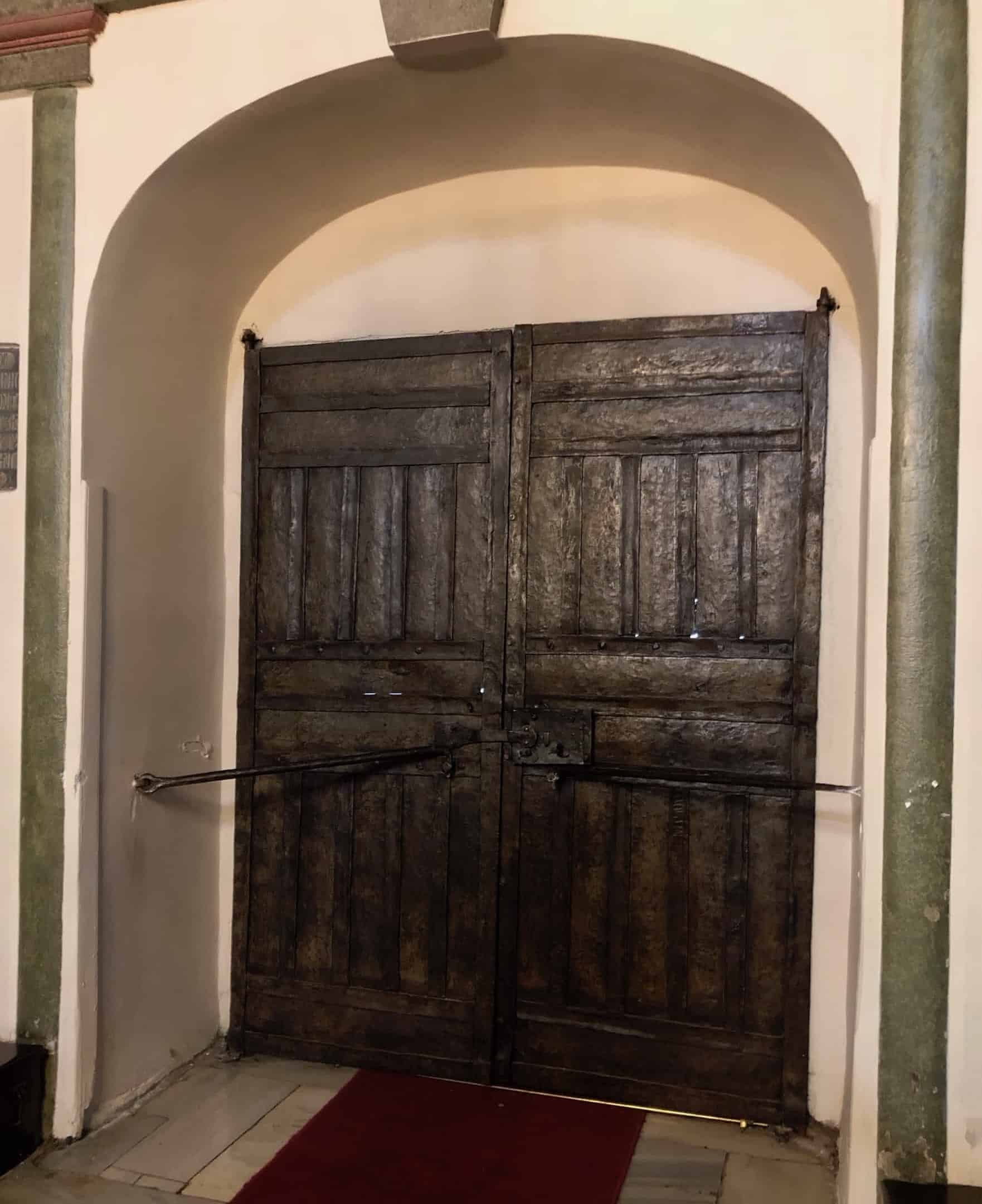 Central door from the nave at the Church of St. George