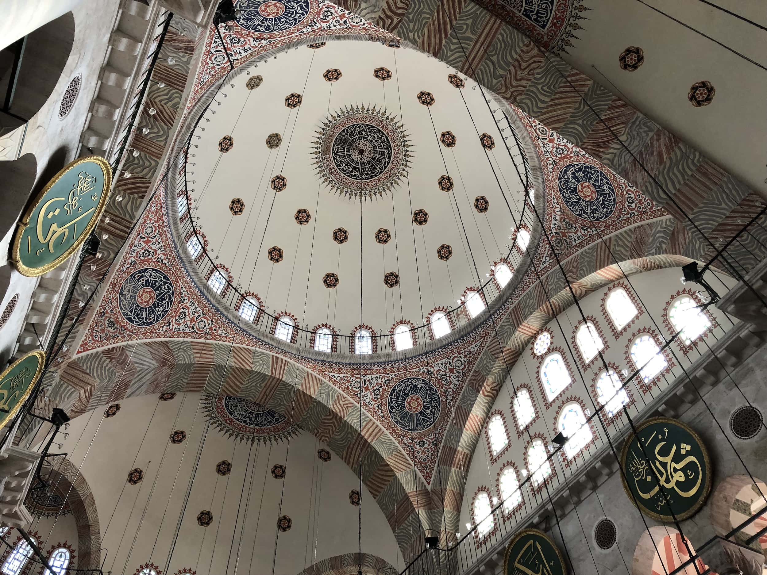 Dome of the Kılıç Ali Pasha Mosque in Tophane, Istanbul, Turkey