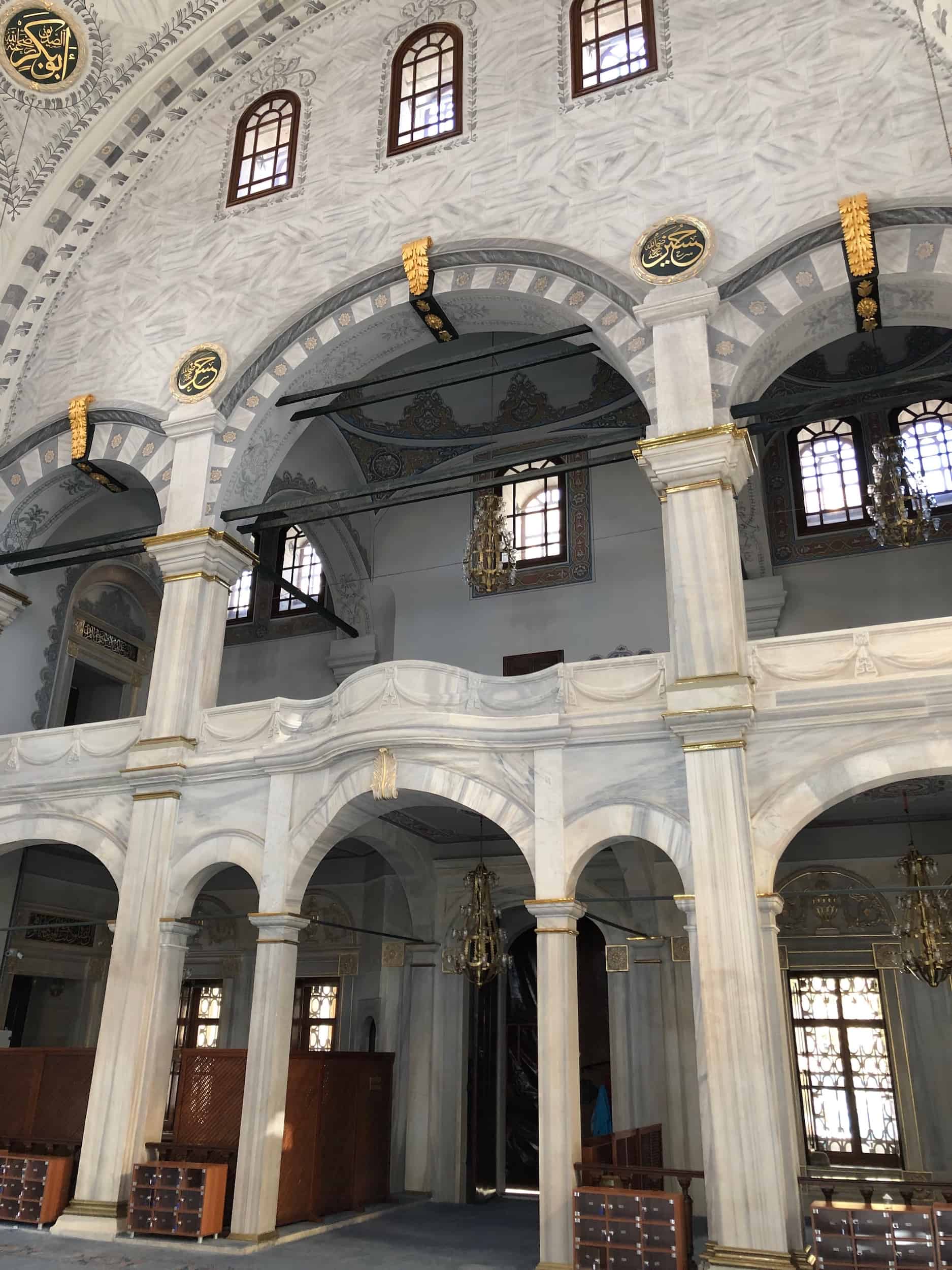 Upper gallery of the Nusretiye Mosque