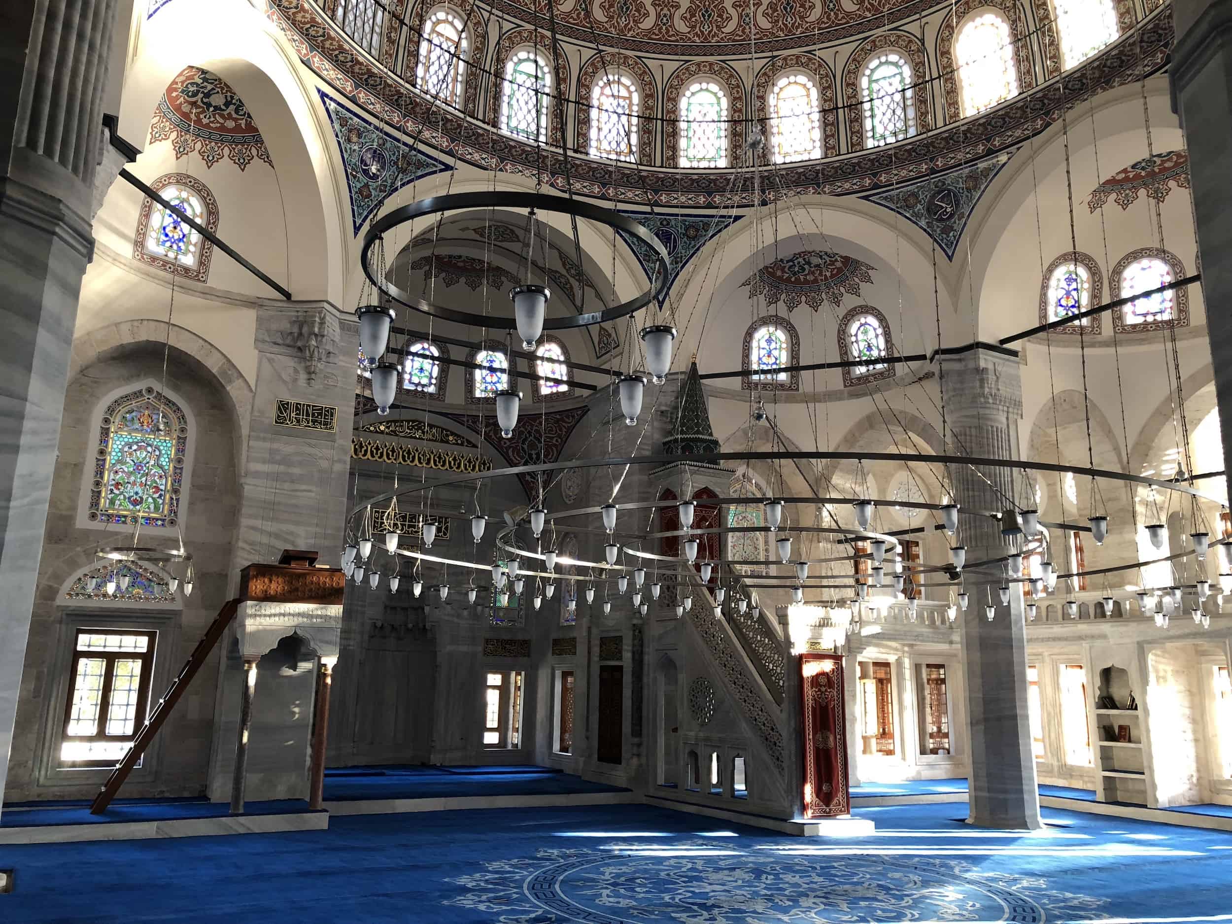 Prayer hall of the Sokollu Mehmed Pasha Mosque in Istanbul, Turkey