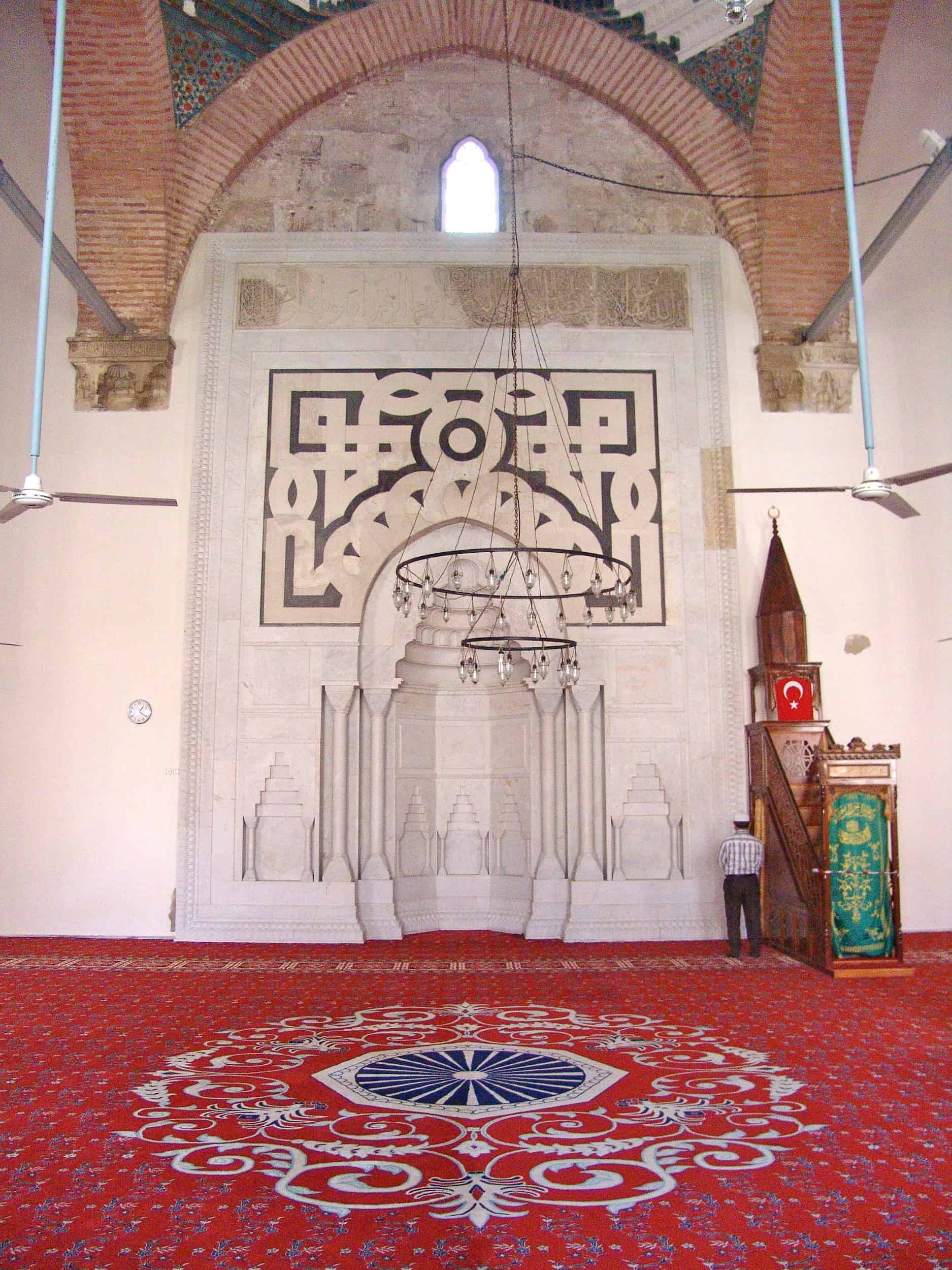 Prayer hall of the Isa Bey Mosque