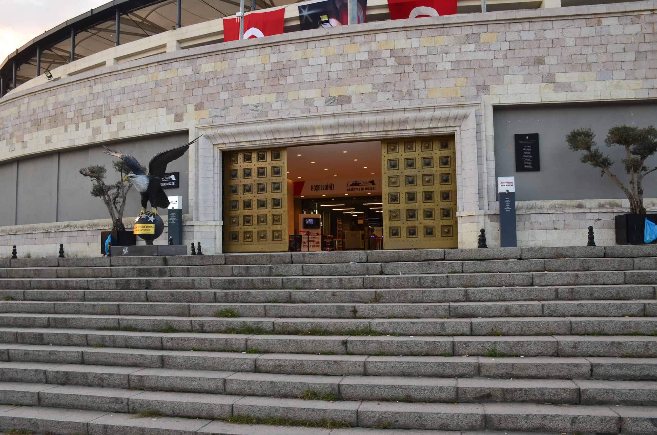 Entrance at Beşiktaş Stadium in Istanbul, Turkey
