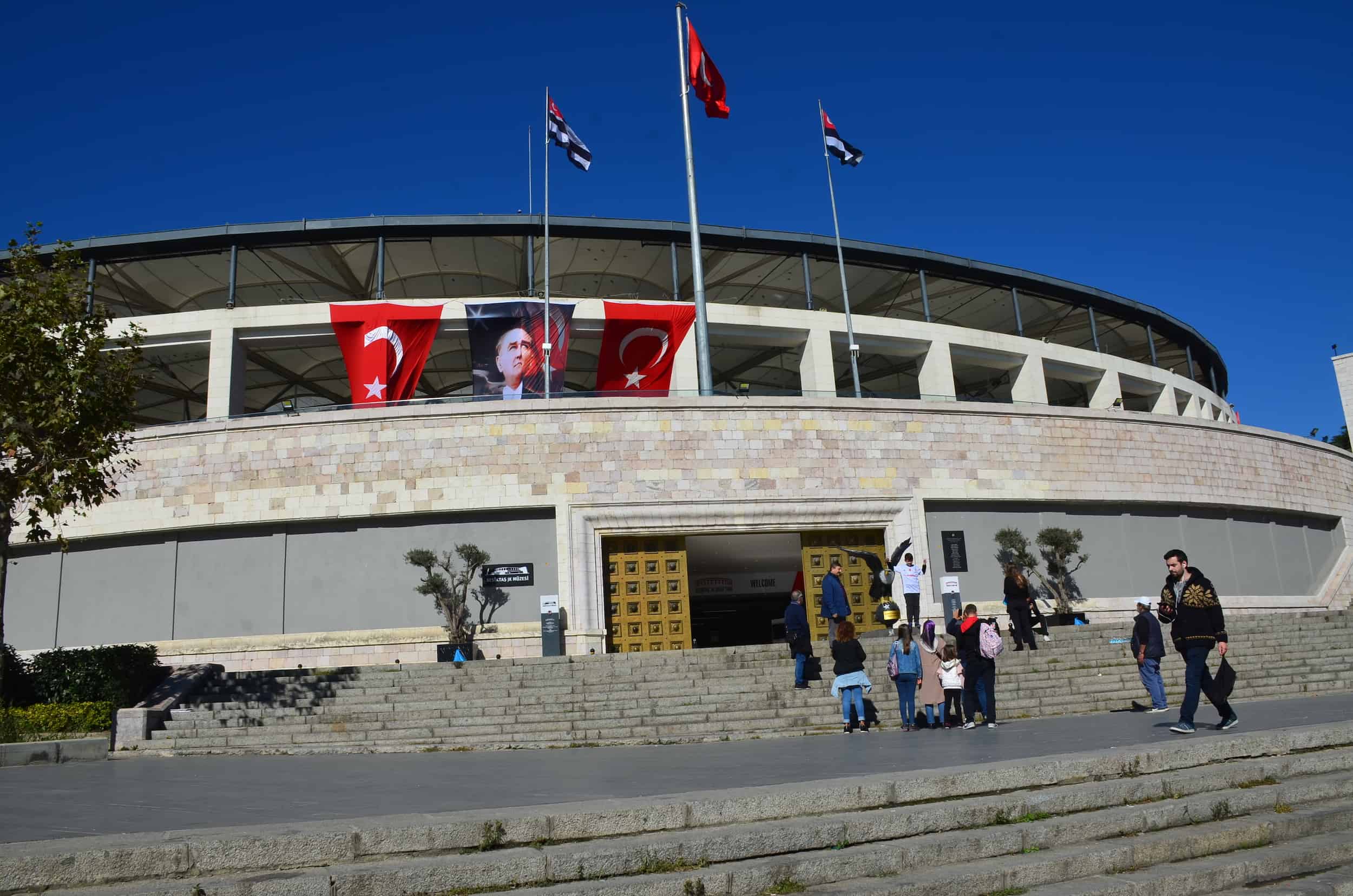 South side of Beşiktaş Stadium in Istanbul, Turkey
