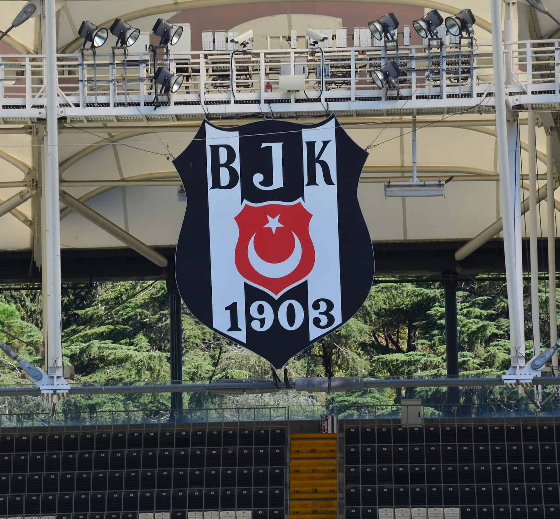 Beşiktaş team crest at Beşiktaş Stadium in Istanbul, Turkey