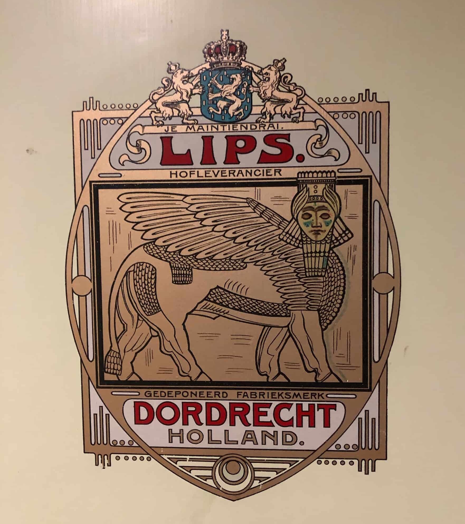 Lips Dordrecht logo in the vault at the İşbank Museum
