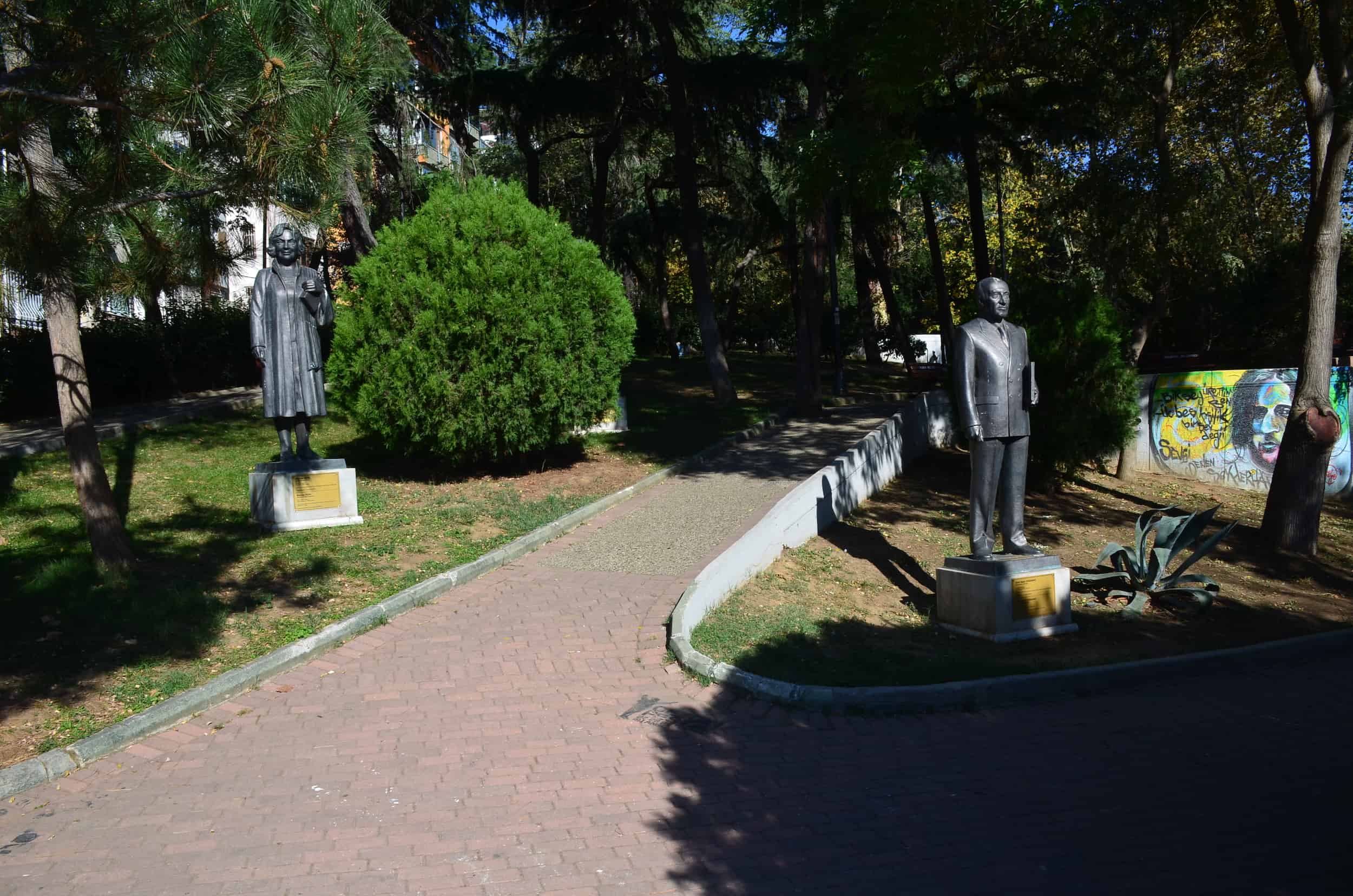 Statues at Abbasağa Park