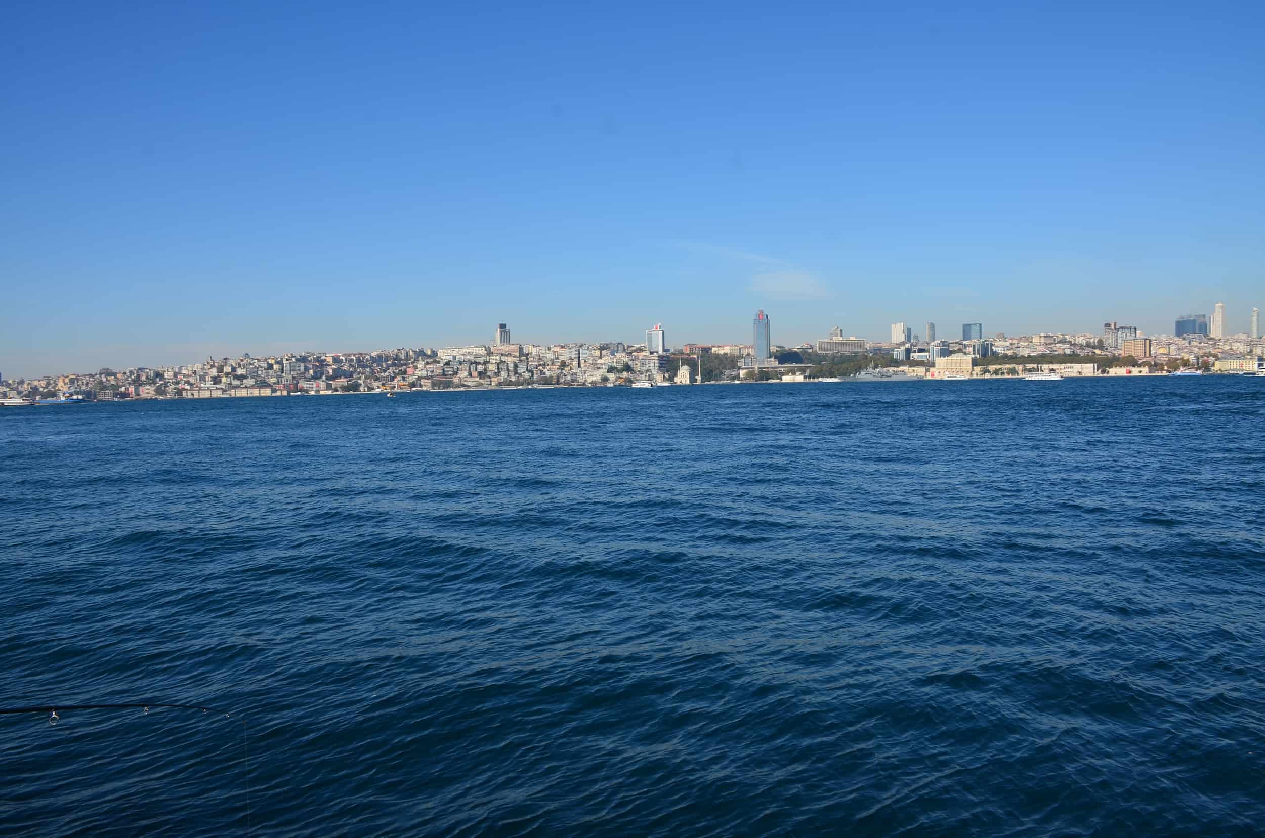 View of the Bosporus from Üsküdar Square, Istanbul, Turkey
