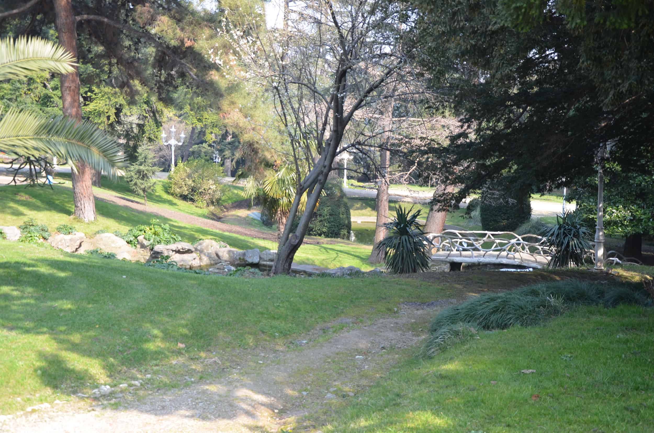 Garden at Yıldız Chalet at Yıldız Palace in Istanbul, Turkey