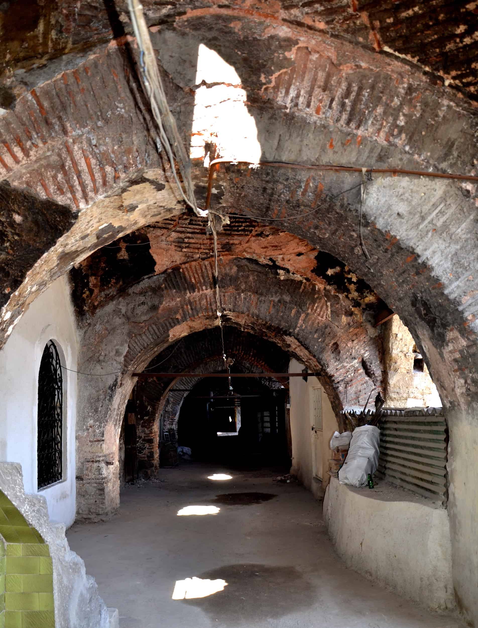 Corridor at Büyük Valide Han in Istanbul, Turkey