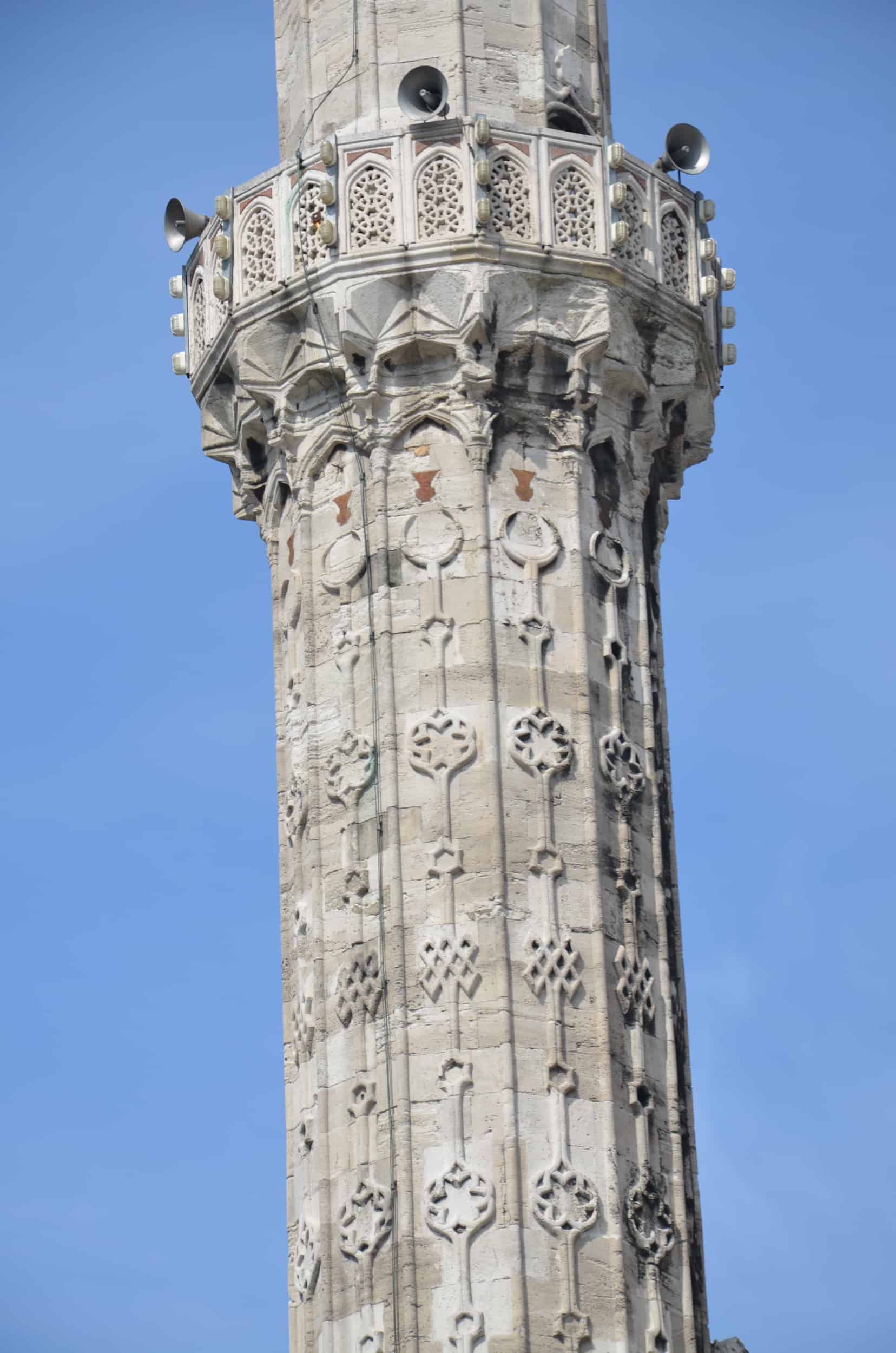 Minaret at the Şehzade Mosque in Istanbul, Turkey