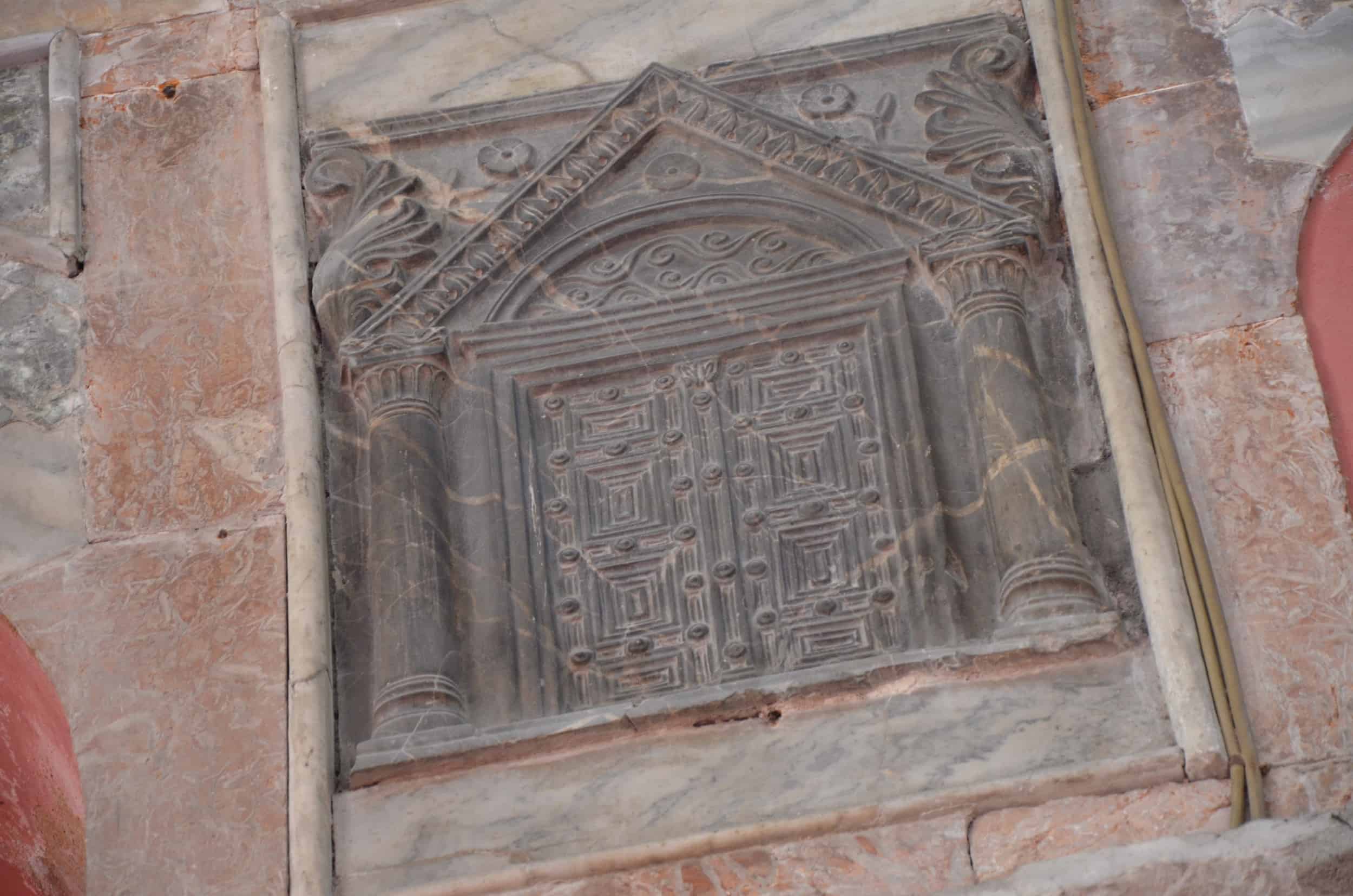 Relief panel at the Kalenderhane Mosque