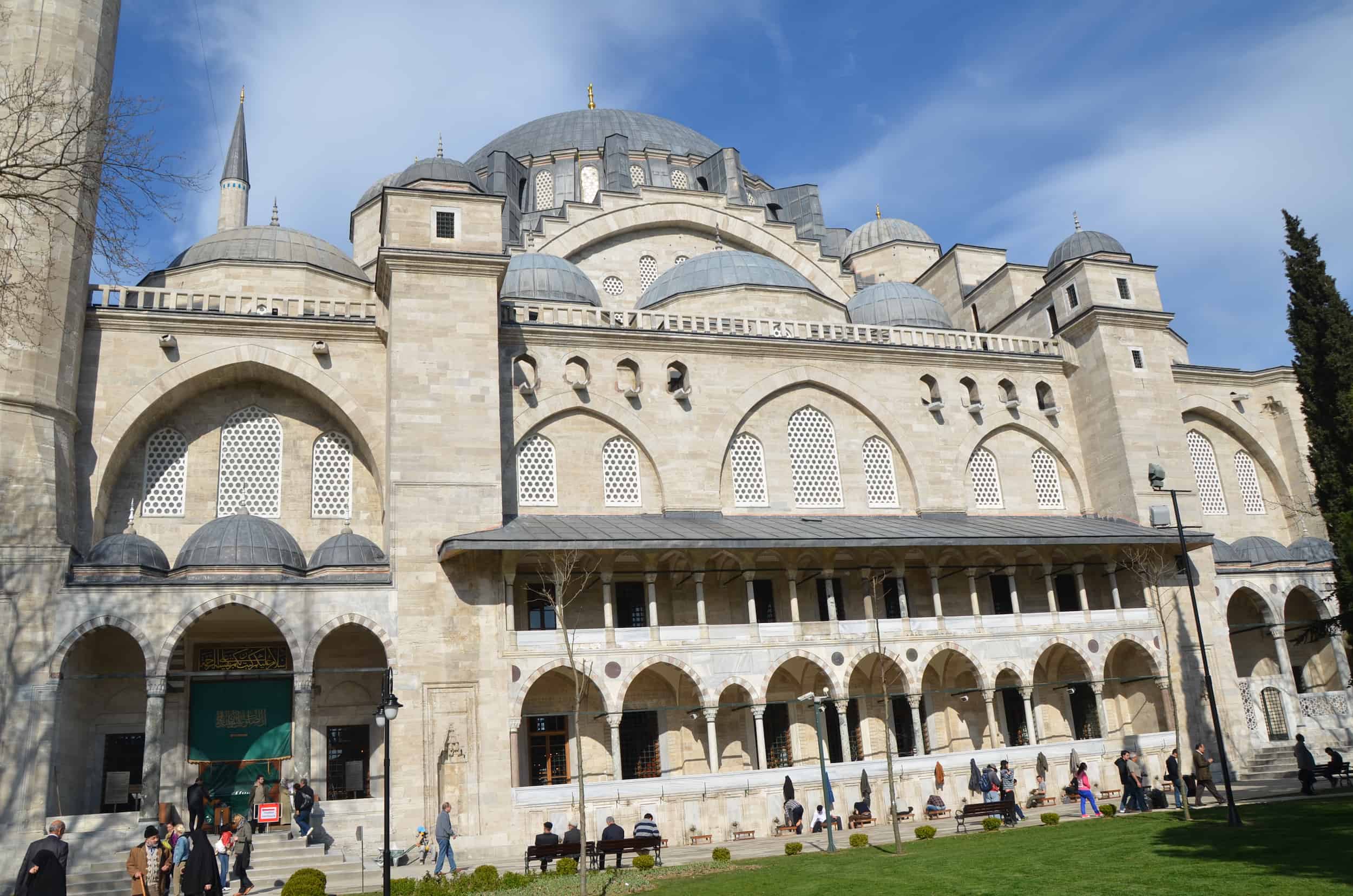 North side of the Süleymaniye Mosque in Istanbul, Turkey