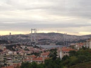 Bosporus Bridge in Istanbul, Turkey