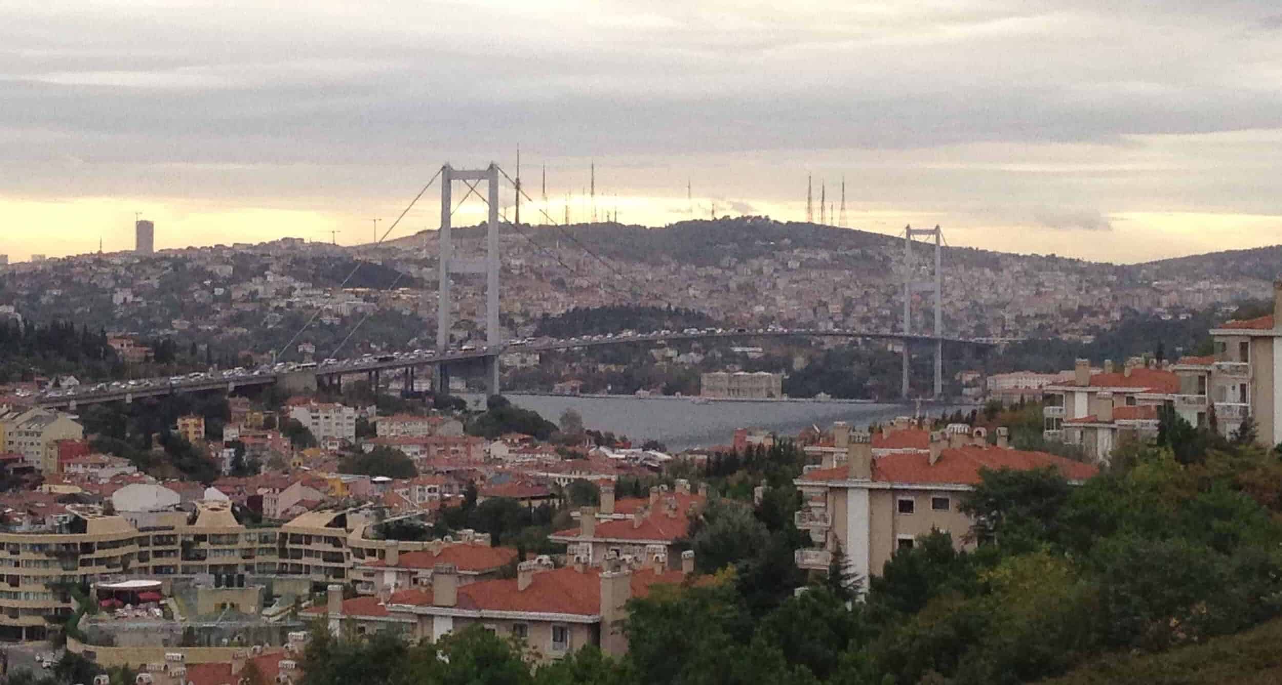 Bosporus Bridge in Istanbul, Turkey