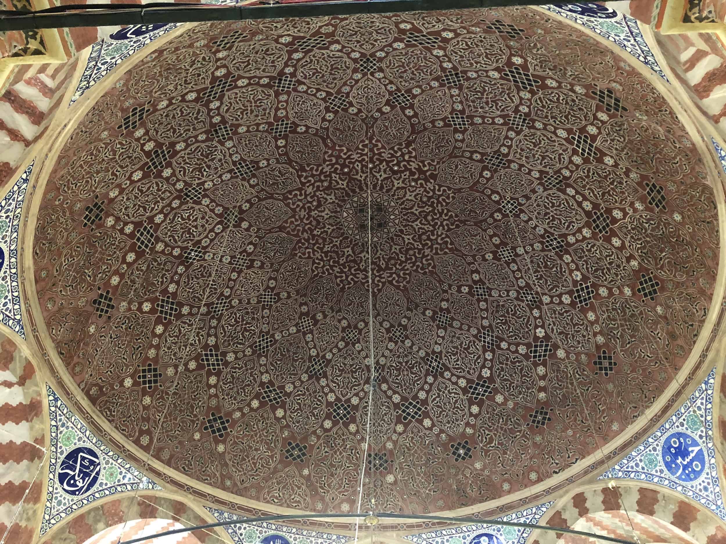 Dome at the Tomb of Süleyman the Magnificent at Süleymaniye Mosque in Istanbul, Turkey