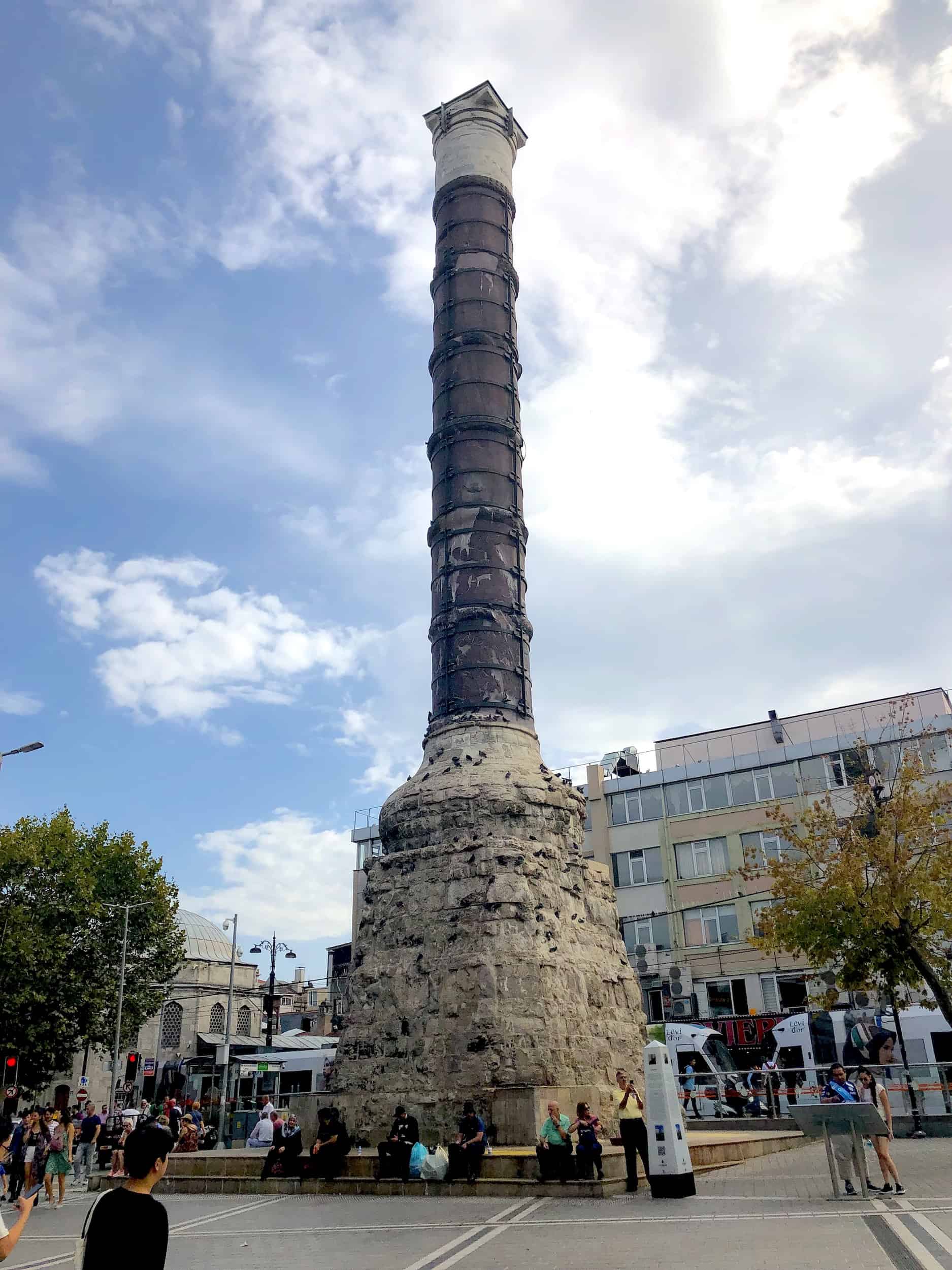 Column of Constantine in Çemberlitaş, Istanbul, Turkey
