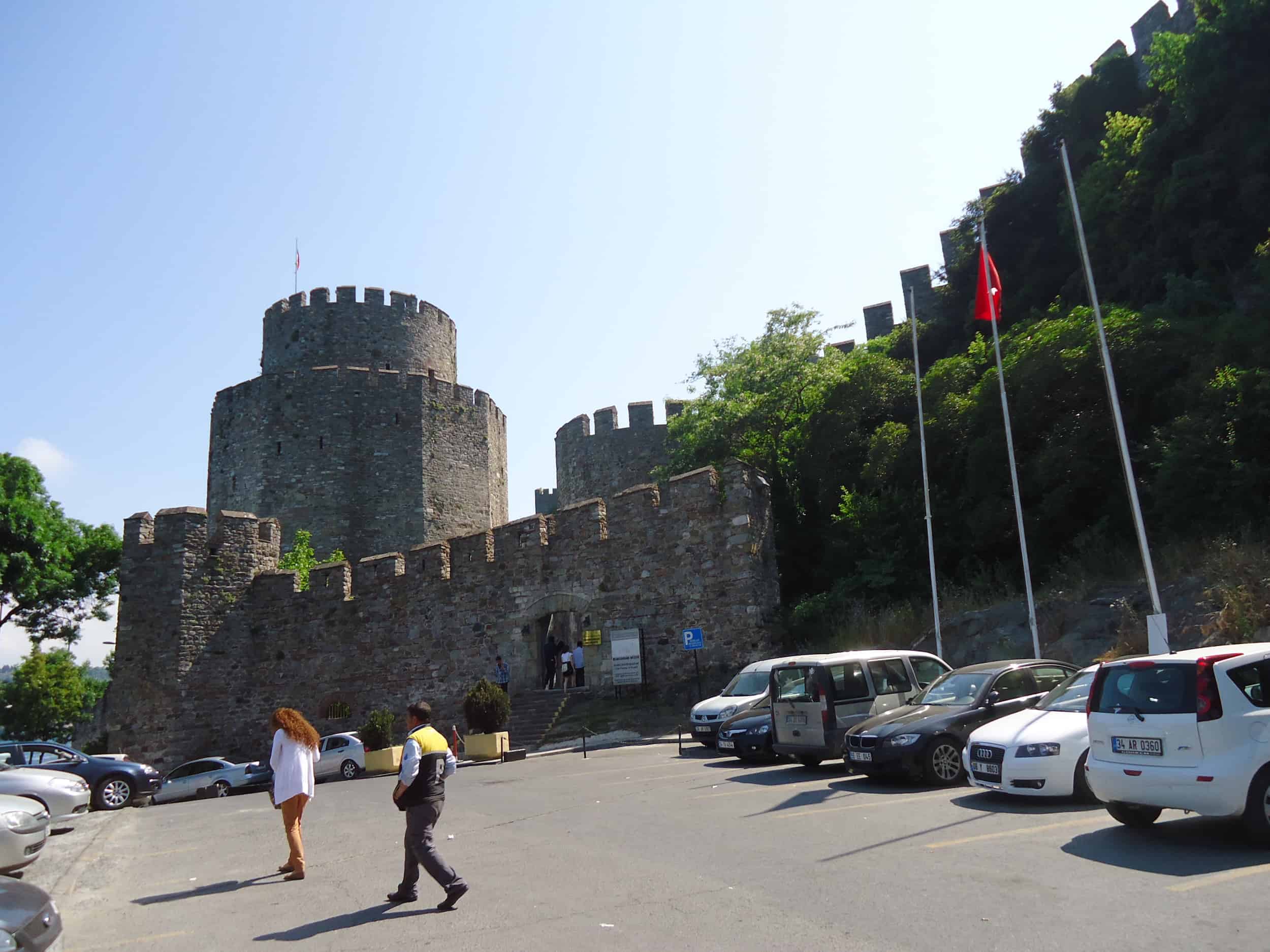 Entrance to Rumeli Fortress in Istanbul, Turkey