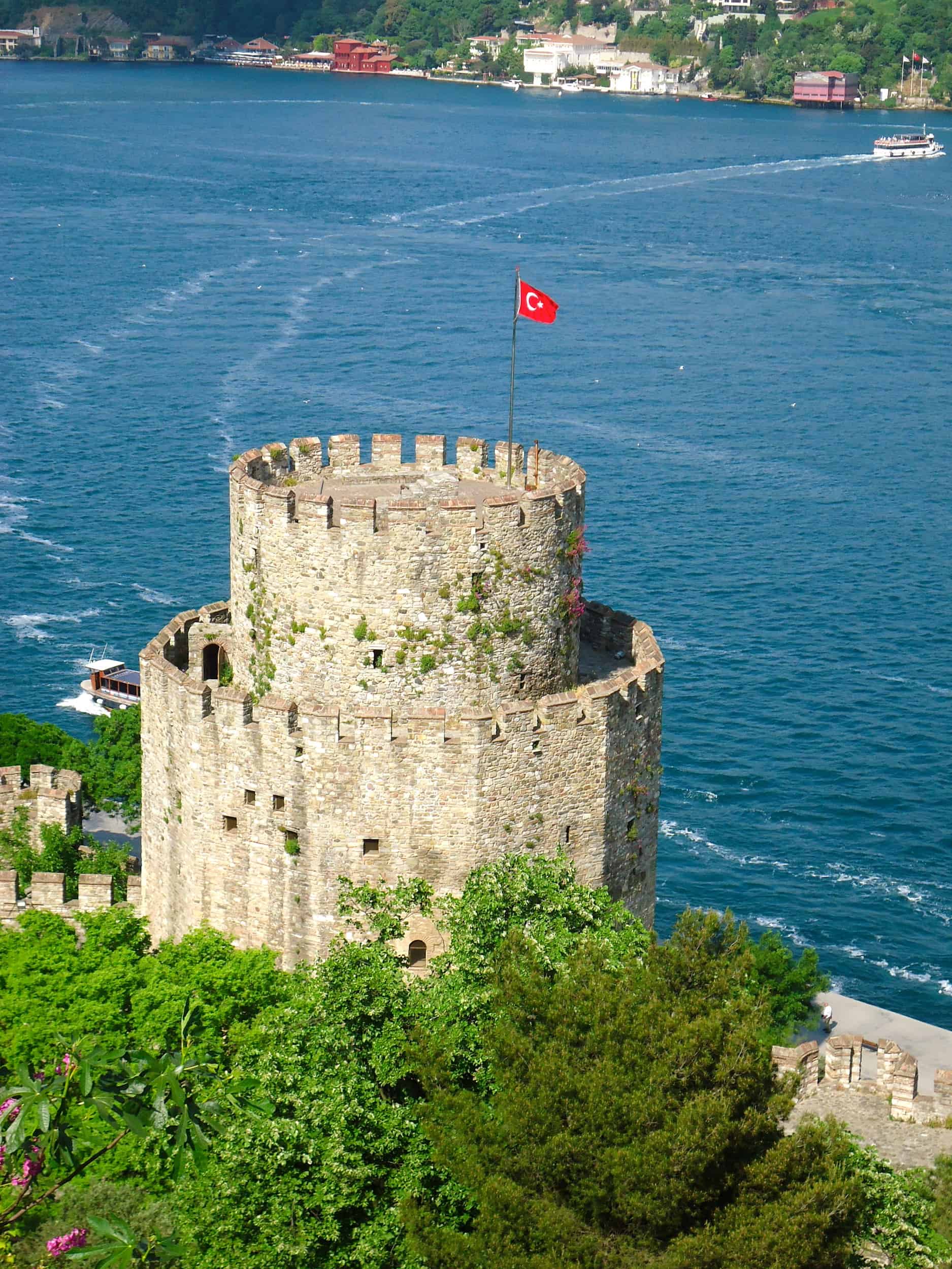 Halil Pasha Tower at Rumeli Fortress in Istanbul, Turkey