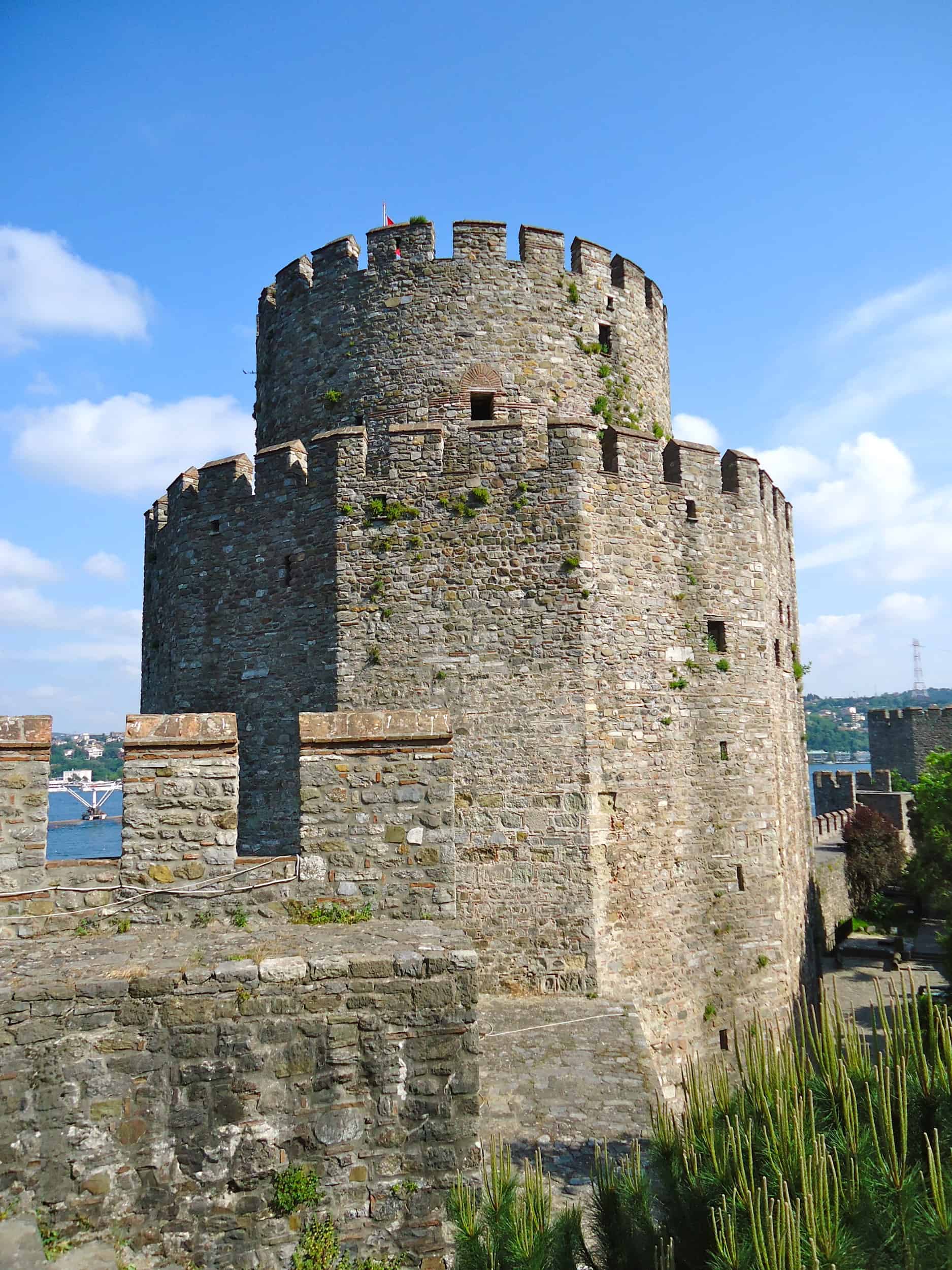 Halil Pasha Tower at Rumeli Fortress in Istanbul, Turkey