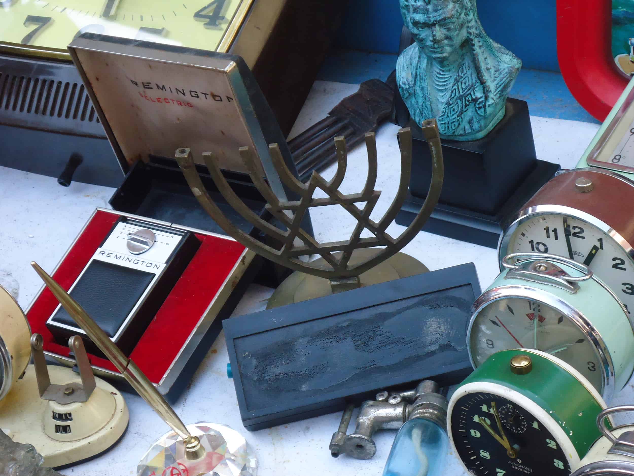Items for sale at the flea market