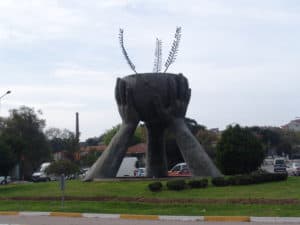 A Statue of Peace and Culture in Belgradkapı, Istanbul, Turkey