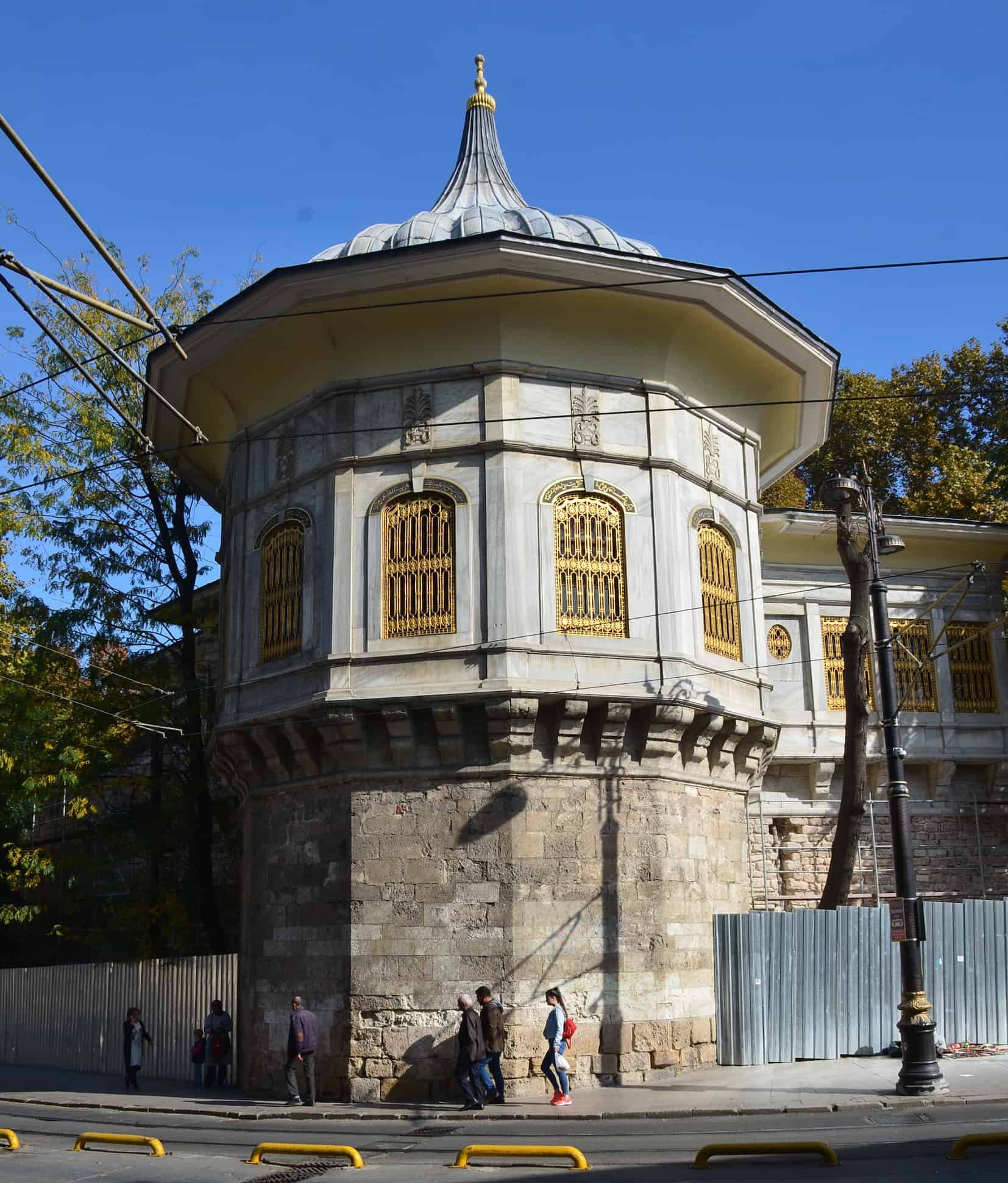 Alay Pavilion from Alemdar Street at Gülhane Park in Istanbul, Turkey