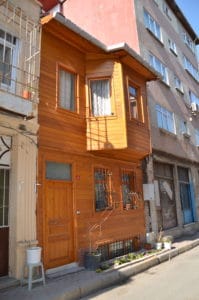 Restored wooden home in Yedikule, Istanbul, Turkey