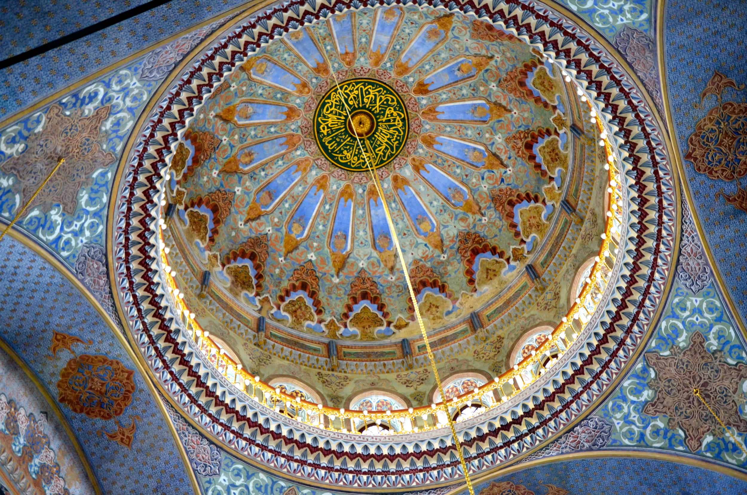 Dome of the Pertevniyal Valide Sultan Mosque in Aksaray, Istanbul, Turkey