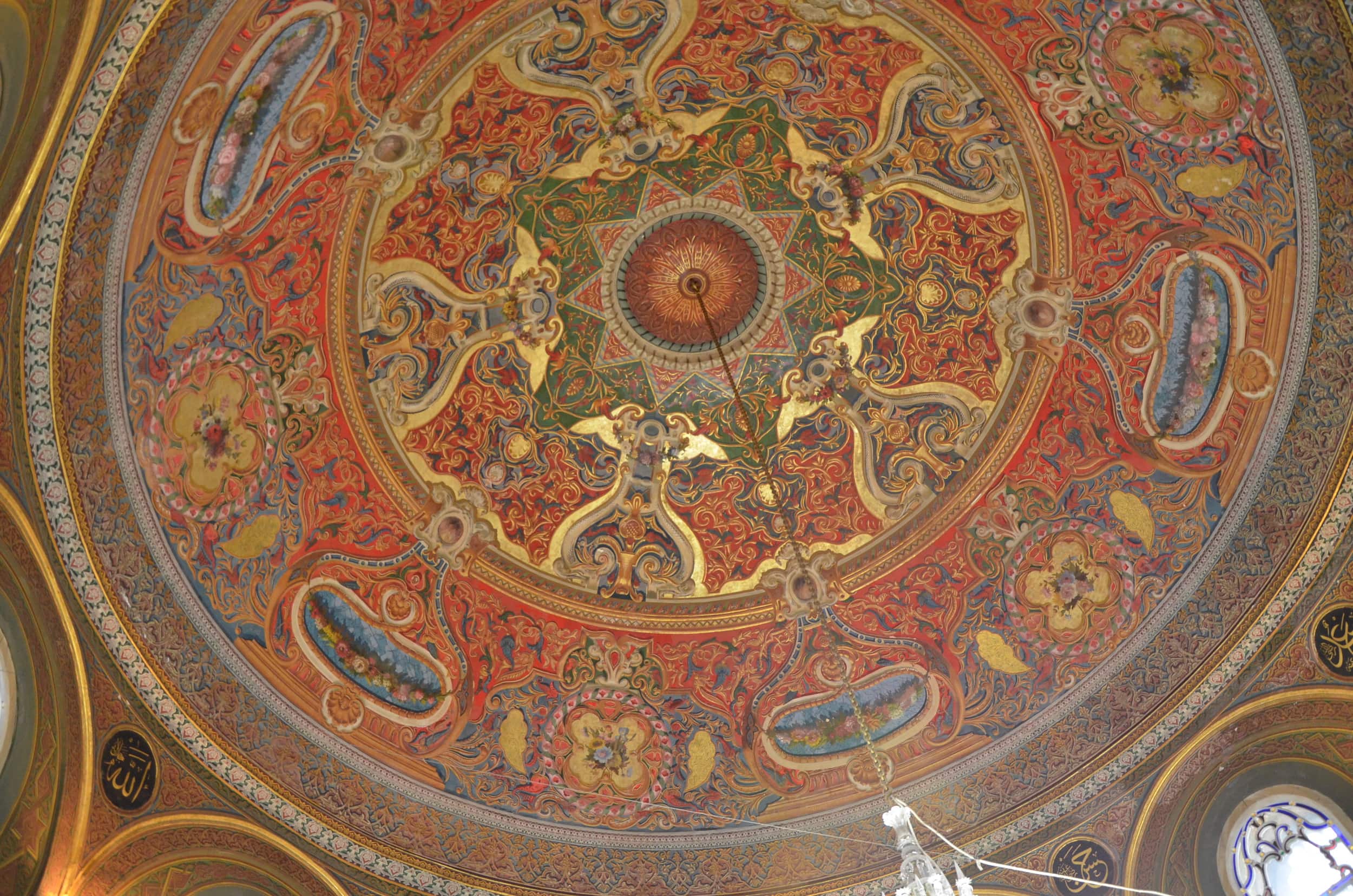 Dome of the tomb of Mehmed II at the Fatih Mosque in Istanbul, Turkey