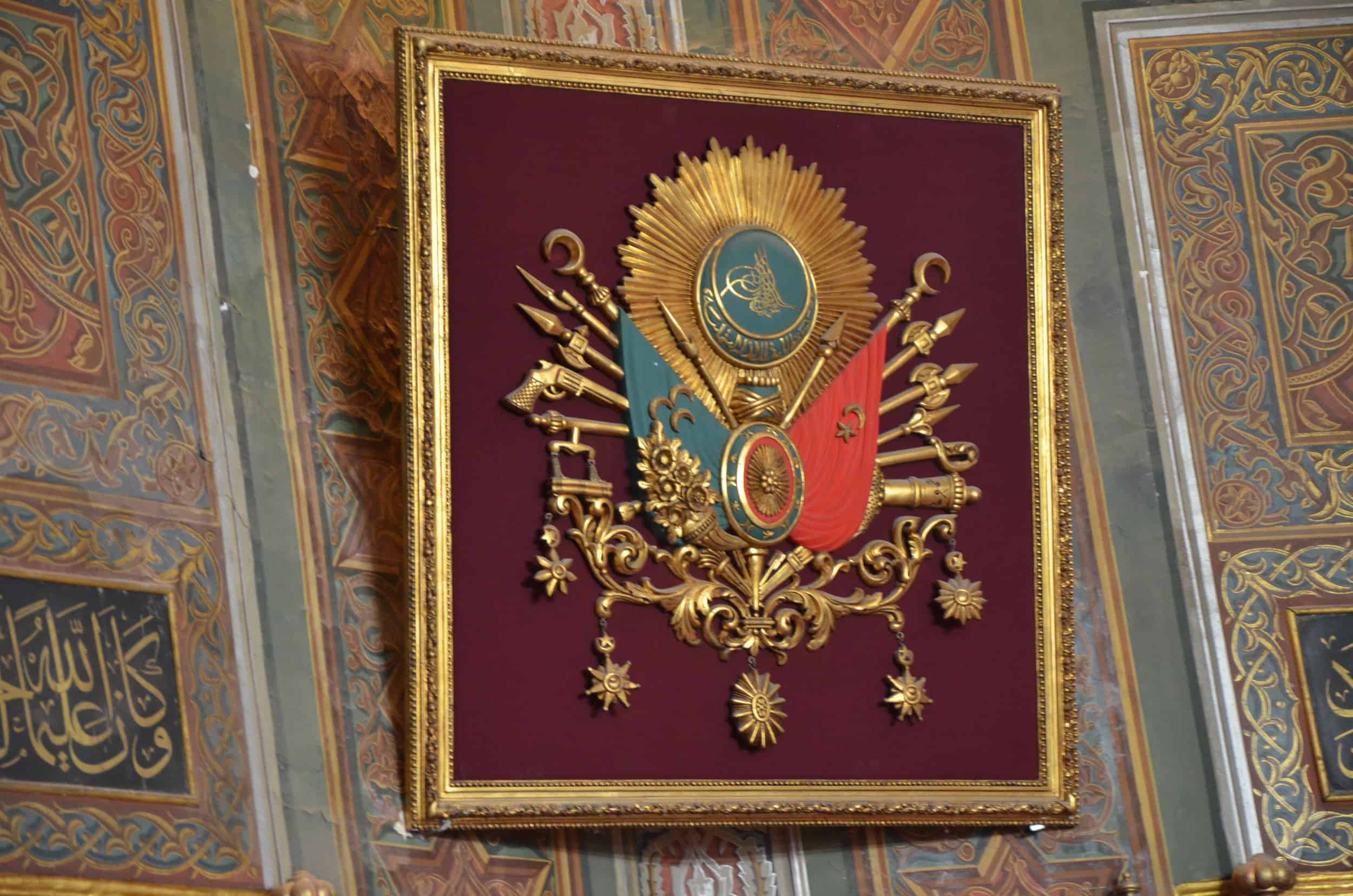Ottoman coat of arms in the tomb of Mehmed II
