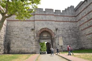 Gate of Charisius / Edirnekapı on the Theodosian Walls of Constantinople in Istanbul, Turkey