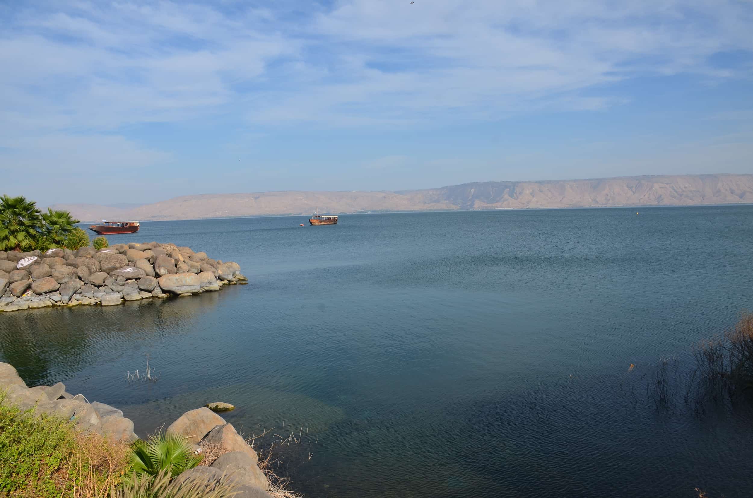 Sea of Galilee in Tiberias, Israel