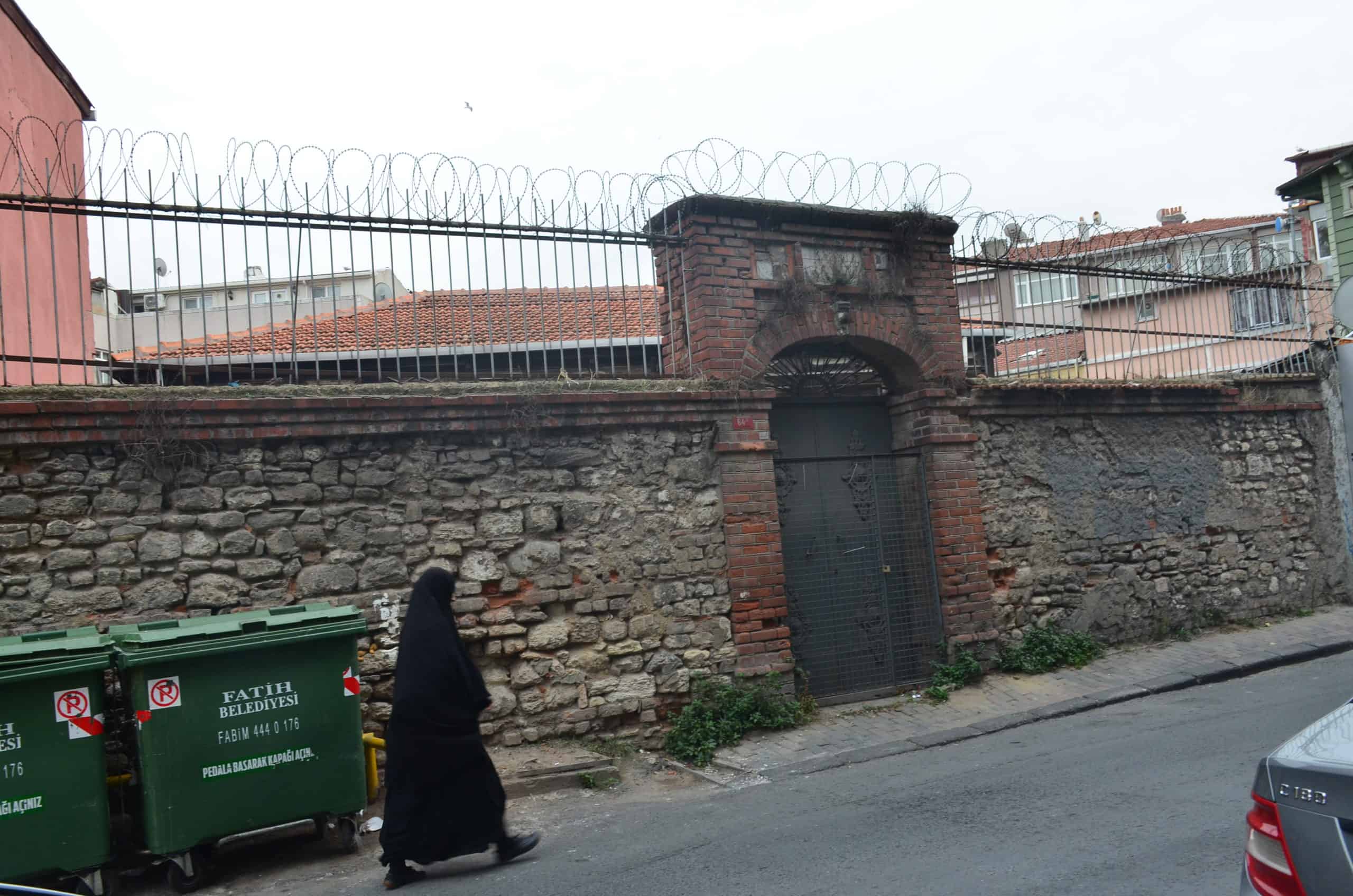 Gate to the Istipol Synagogue in Edirnekapı, Istanbul, Turkey