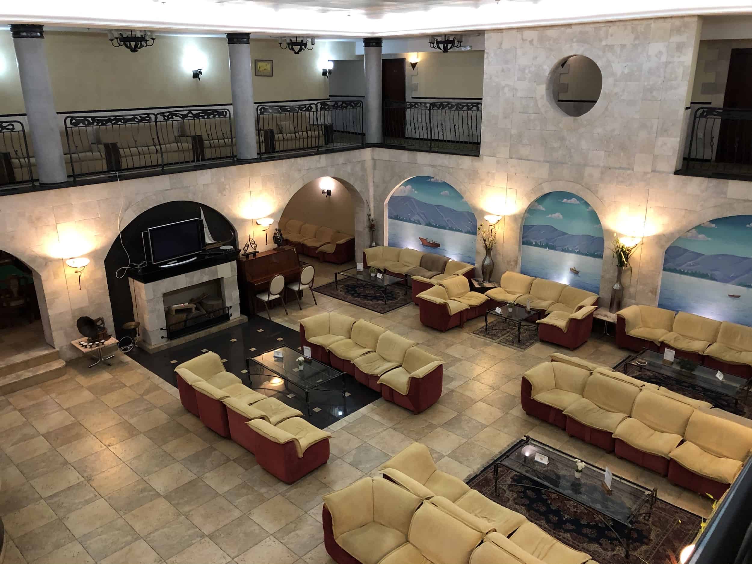 Lobby at the Ron Beach Hotel in Tiberias, Israel