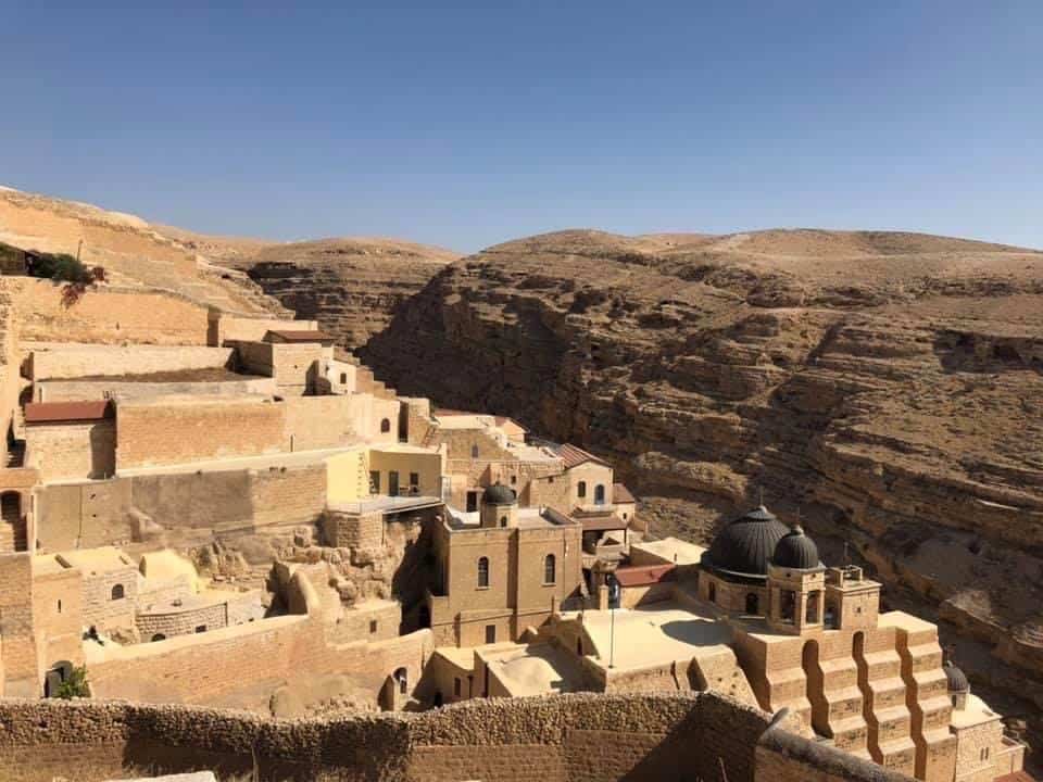 View of the Holy Lavra of Saint Sabbas from the Women's Tower in Palestine